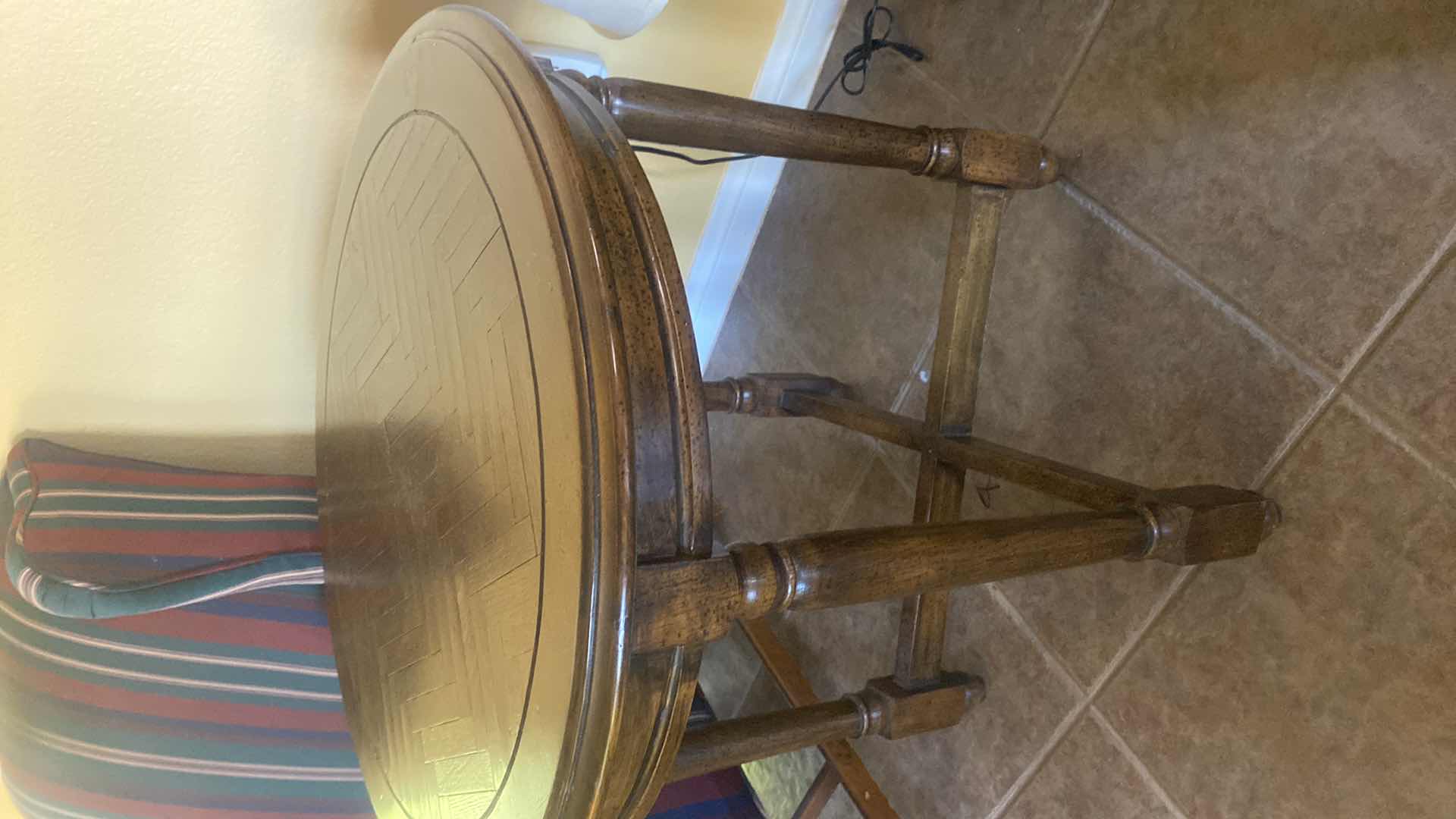 Photo 1 of 26 1/2” ROUND WOOD END TABLE H26”