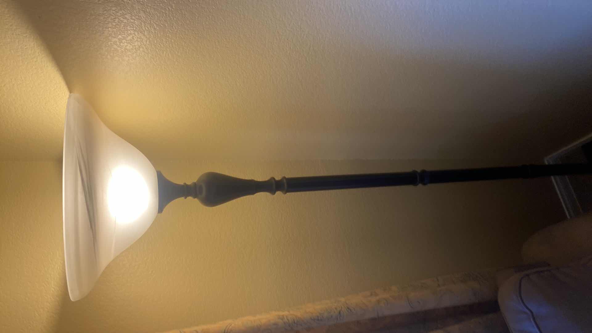 Photo 1 of METAL FLOOR LAMP WITH GLASS BOWL H6’