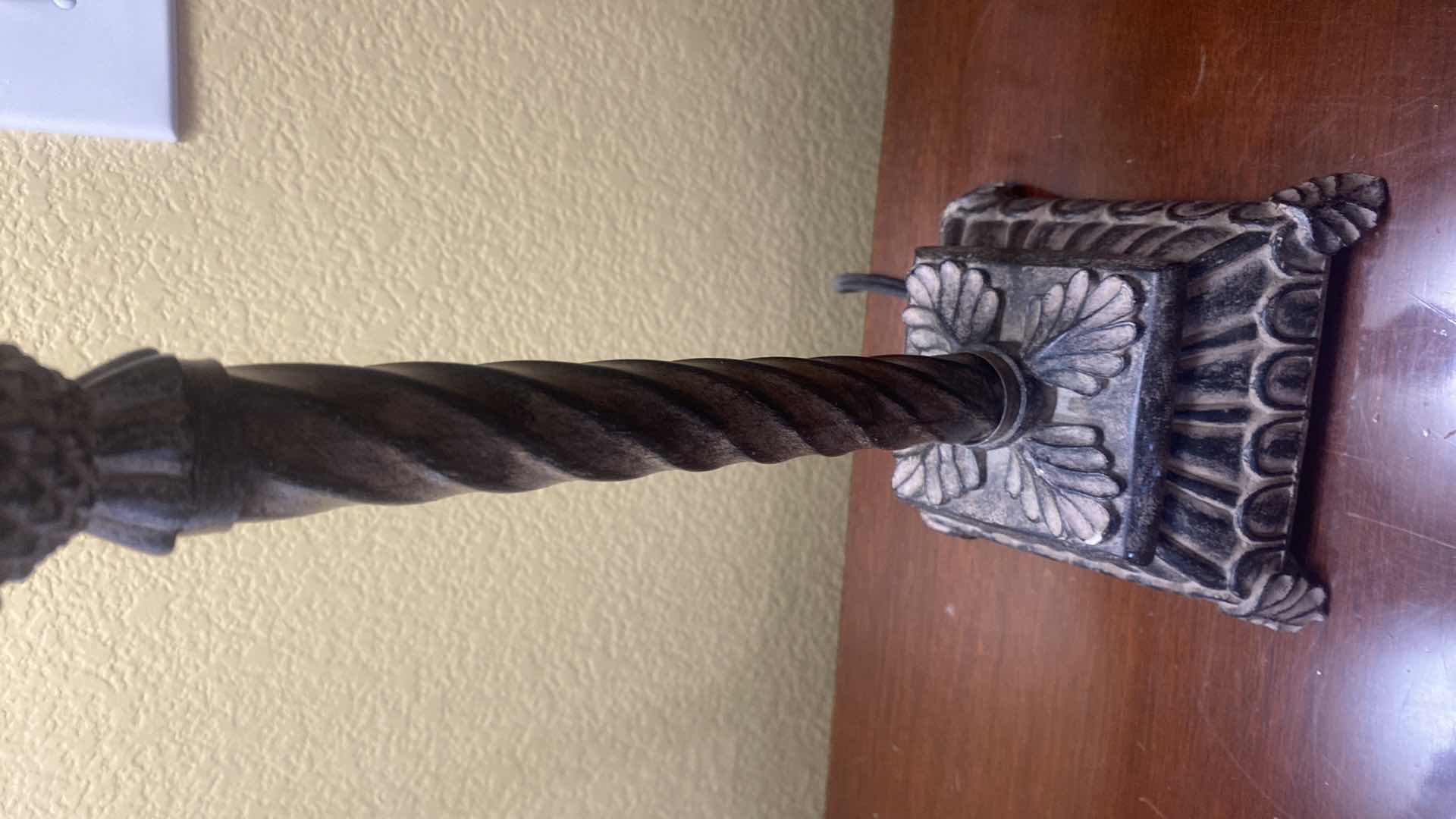 Photo 1 of PAIR OF CAST RESIN BUFFET/CONSOLE TABLE LAMPS H30”