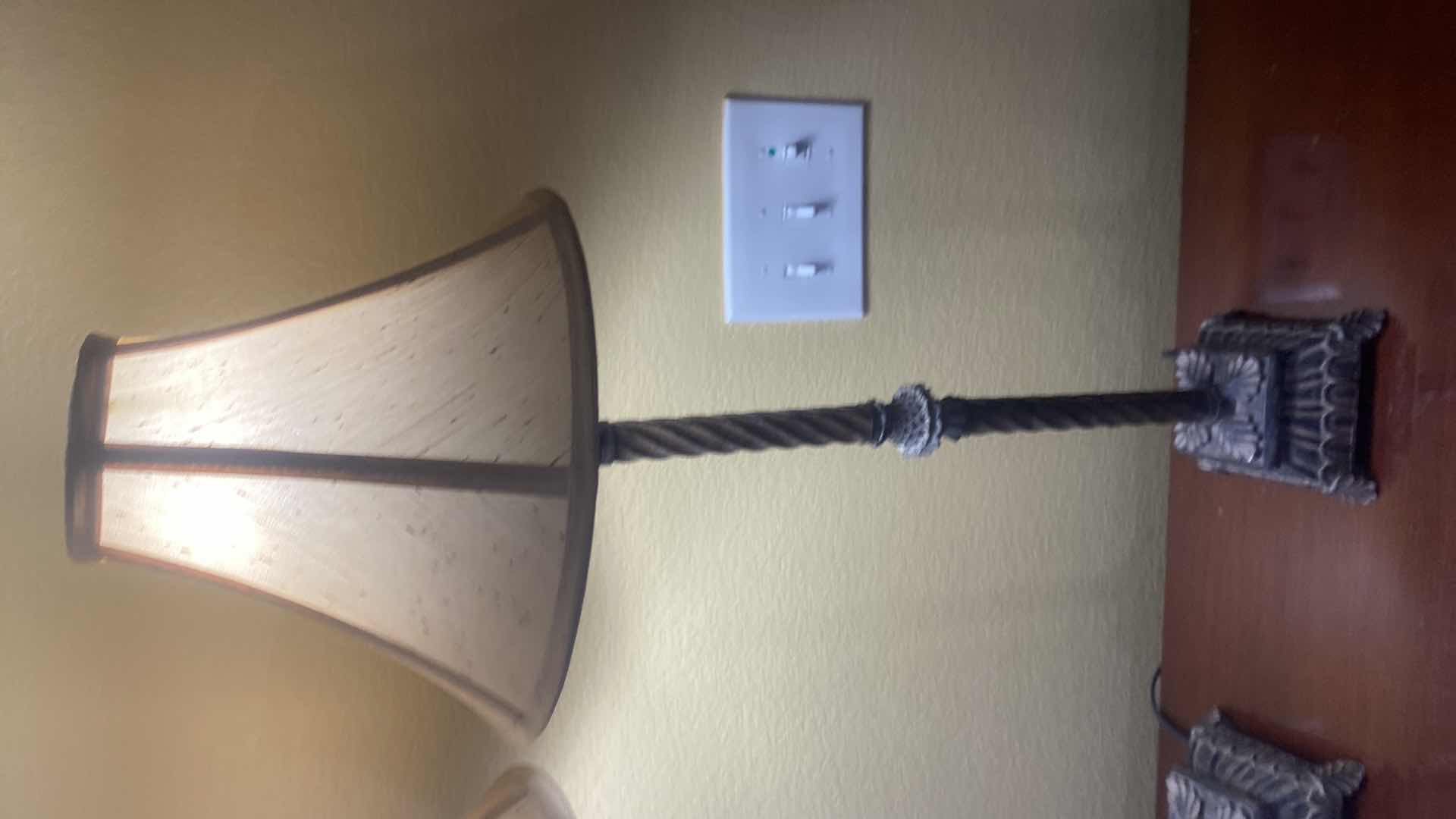 Photo 1 of PAIR OF CAST RESIN BUFFET/CONSOLE TABLE LAMPS H30”