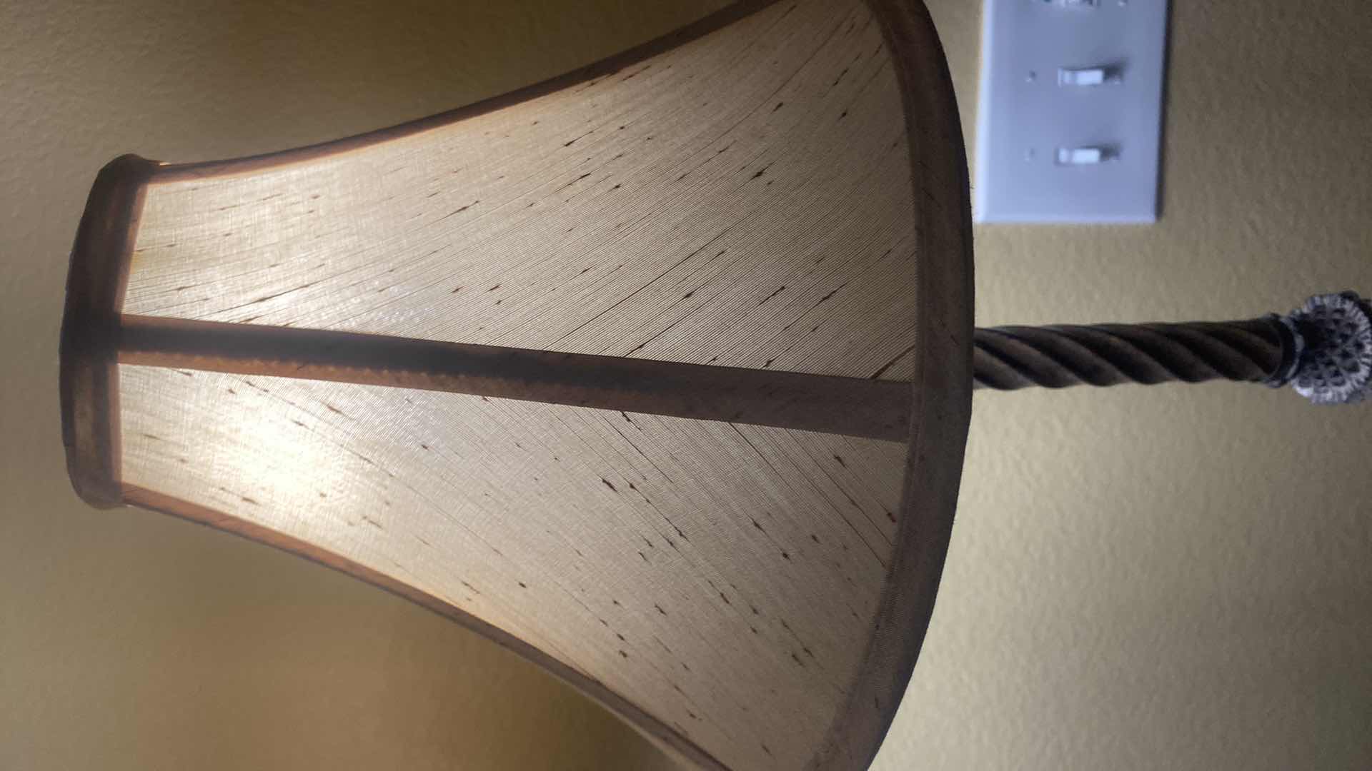 Photo 1 of PAIR OF CAST RESIN BUFFET/CONSOLE TABLE LAMPS H30”