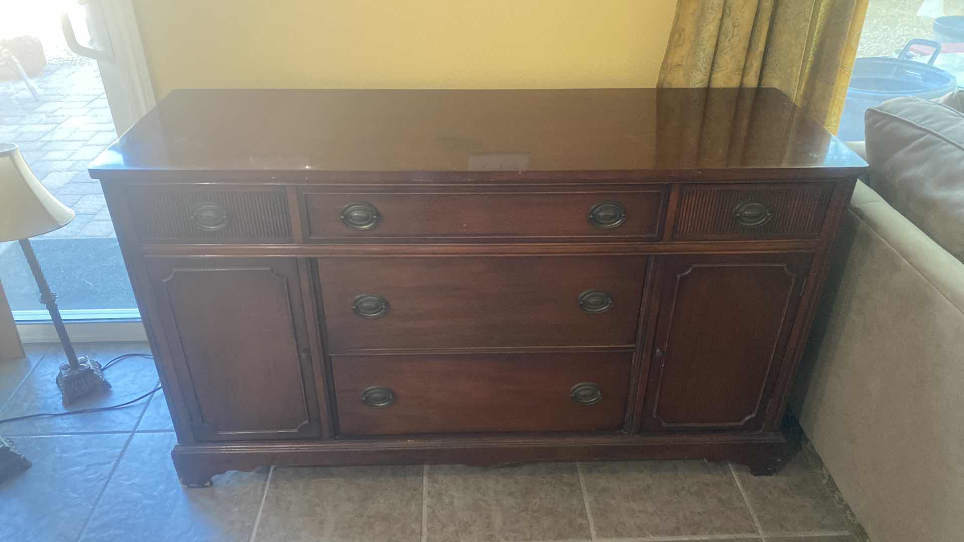 Photo 1 of DARK WOOD SIDEBOARD 60“ x 19 1/2“ H34”