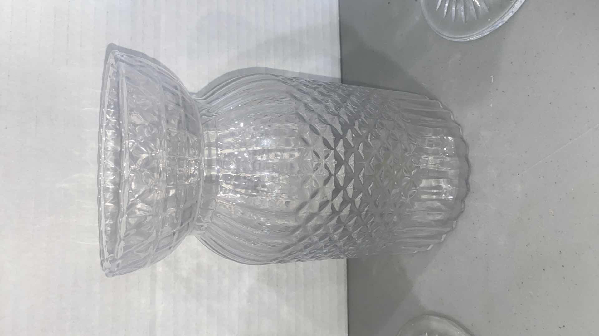 Photo 1 of 5 CRYSTAL CANDLE HOLDERS & VASES H8”