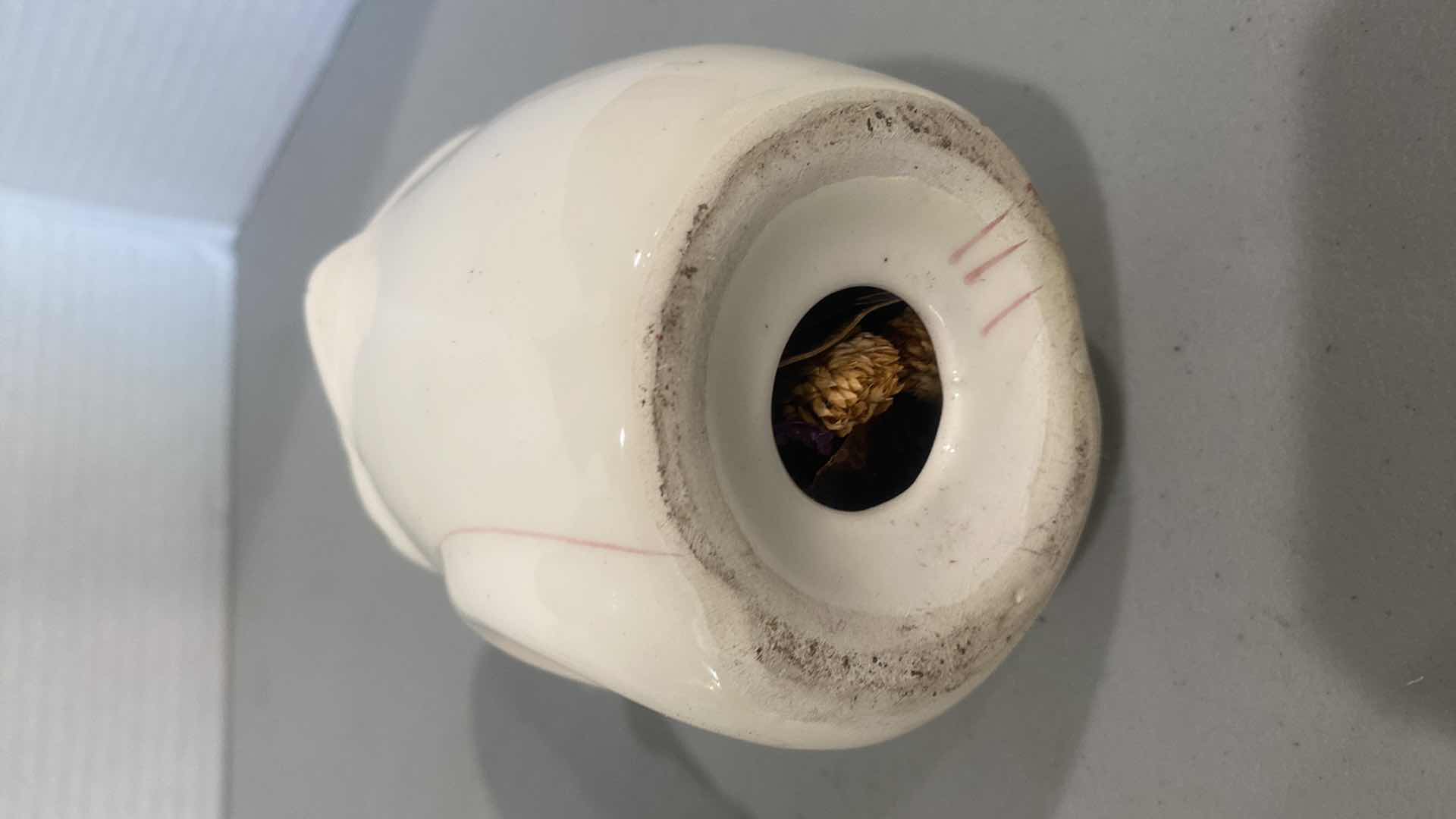 Photo 1 of CERAMIC PARMESAN CHEESE SHAKERS (plugs are missing on the bottom)