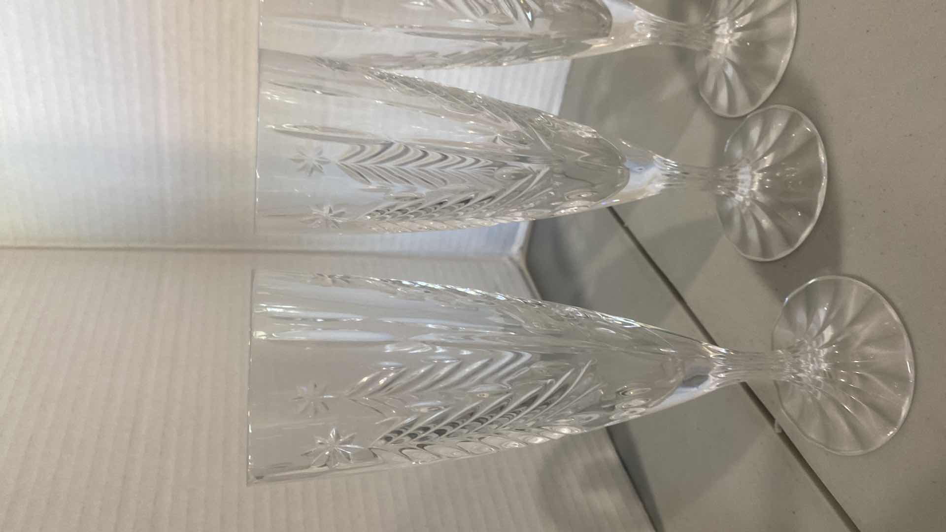 Photo 1 of 8 MIKASA CHAMPAGNE GLASSES (unmarked) EST VALUE $400