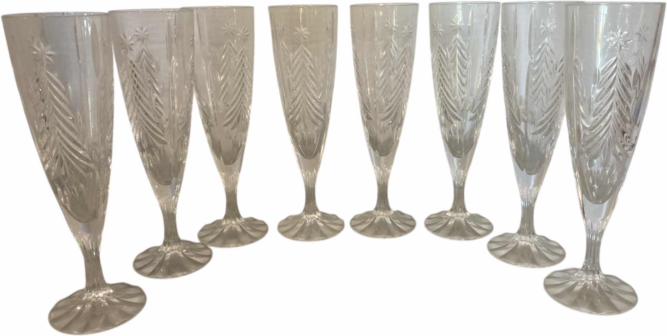 Photo 1 of 8 MIKASA CHAMPAGNE GLASSES (unmarked) EST VALUE $400