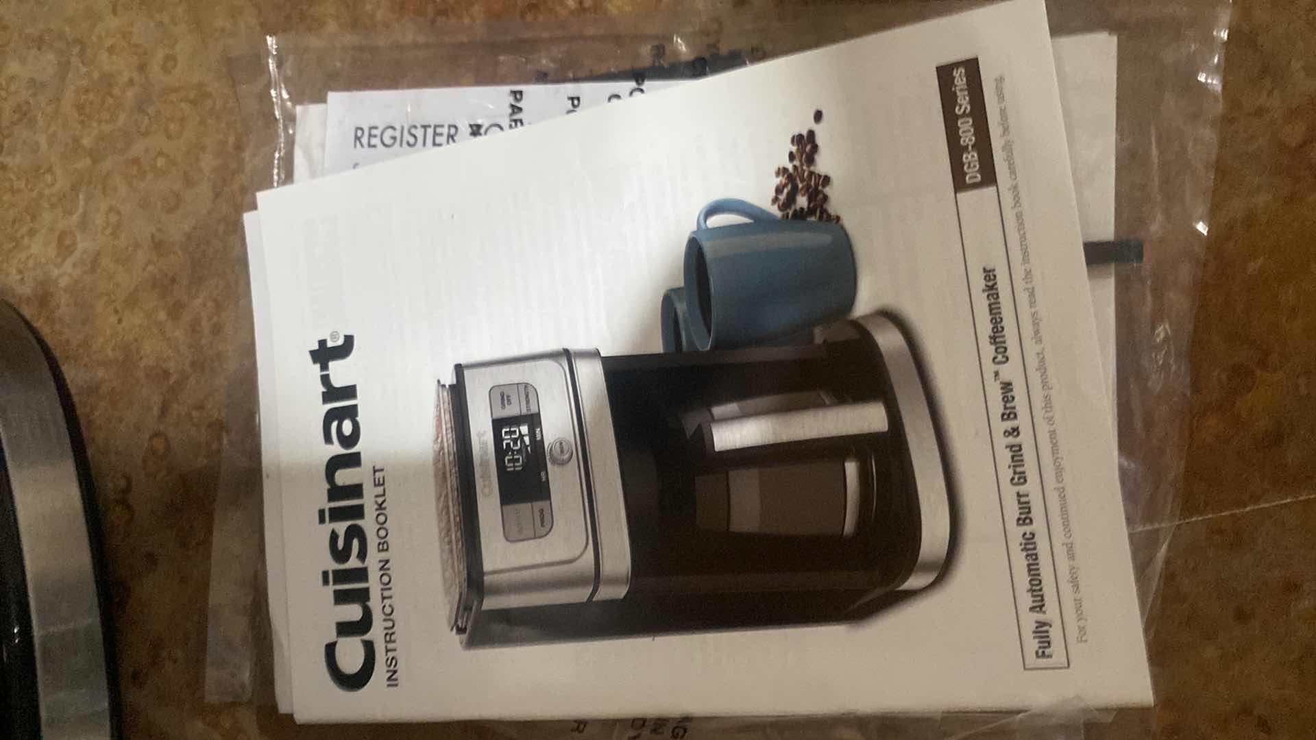 Photo 1 of CUISINART COFFEE POT WITH FILTERS