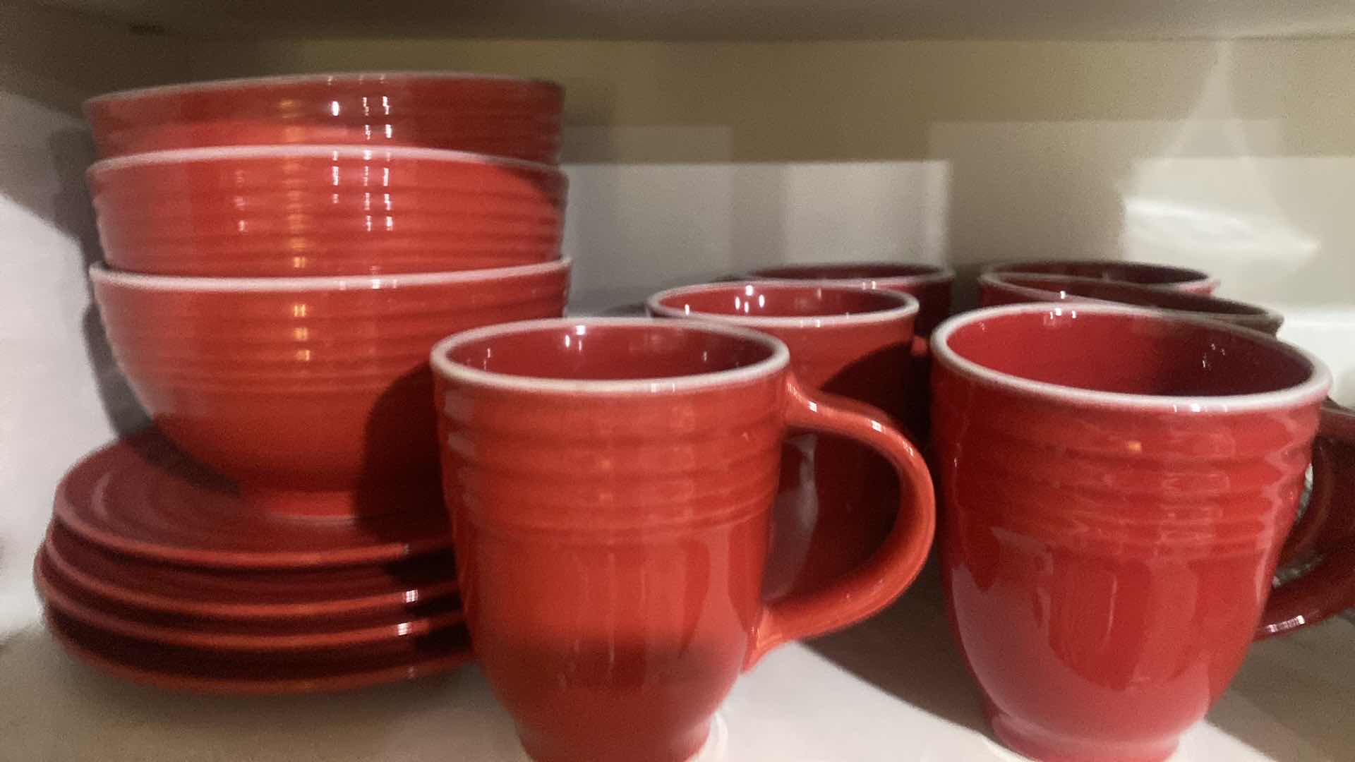 Photo 1 of CONTENTS OF CABINET - DISHES & GLASSWARE