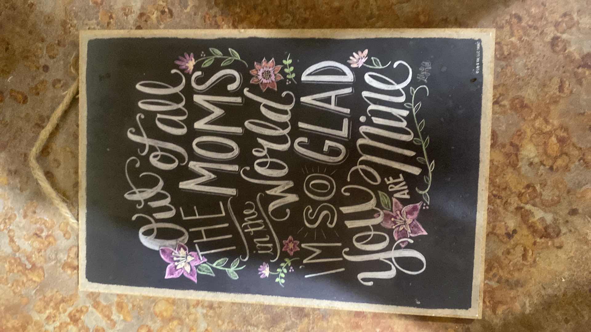 Photo 1 of PAIR OF WINE WOOD WALL PLAQUES 12” x 8 1/2”