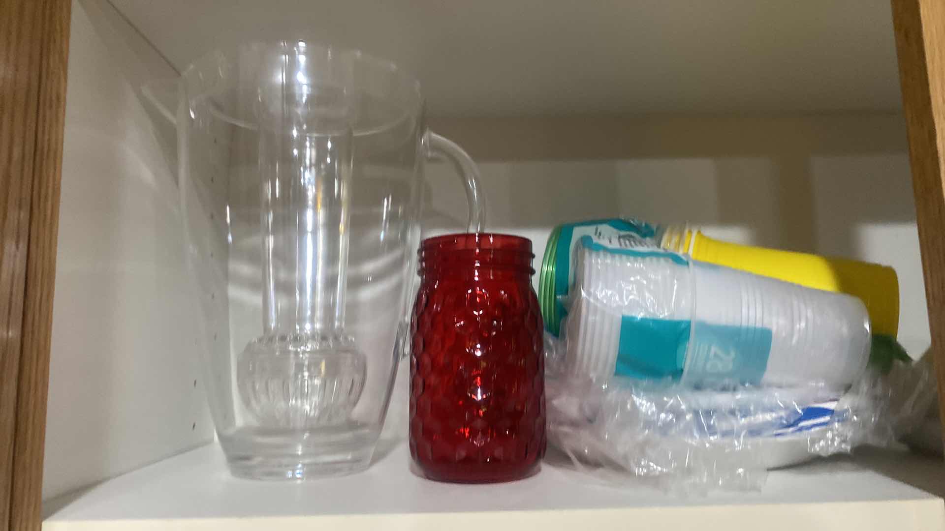 Photo 1 of CONTENTS OF CABINET - CANISTERS & COOKING TOOLS