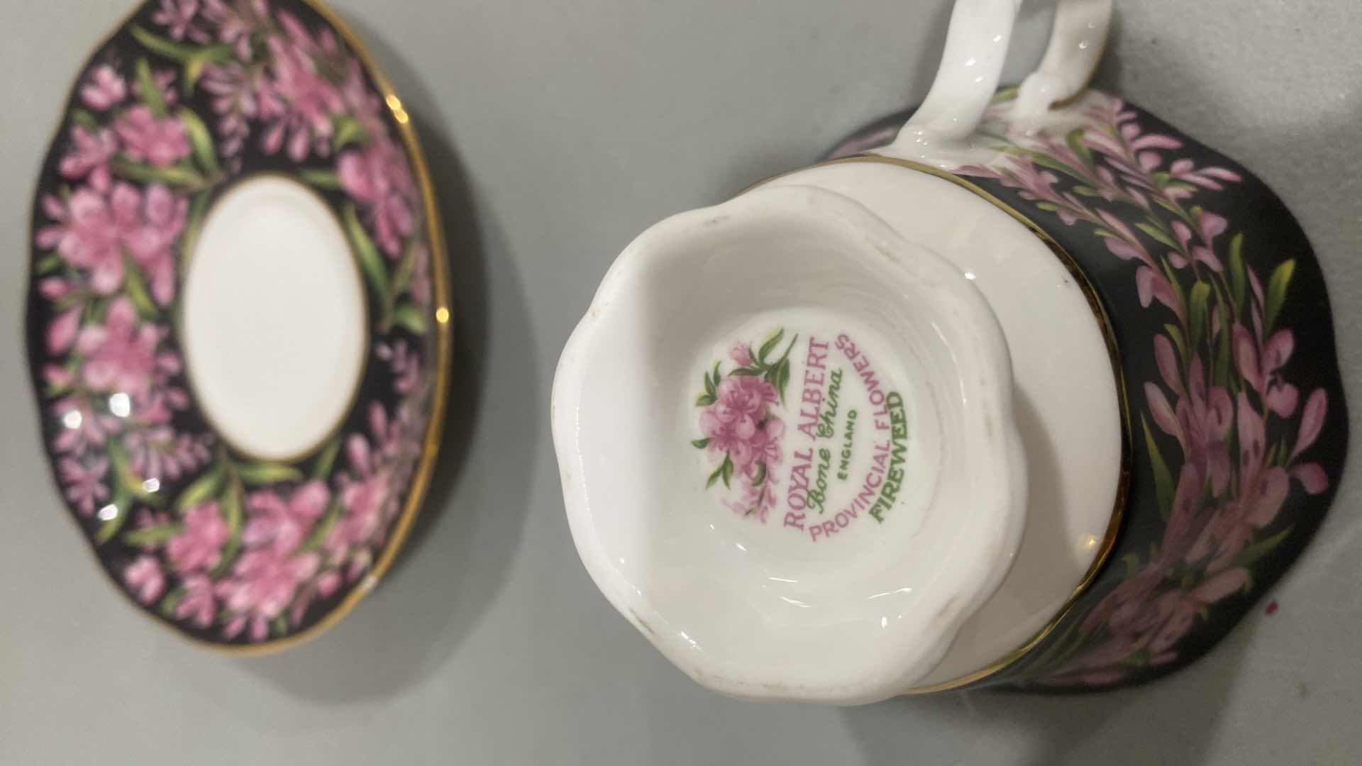 Photo 1 of ROYAL ALBERT “PROVINCIAL FLOWERS TEA CUP & SAUCER