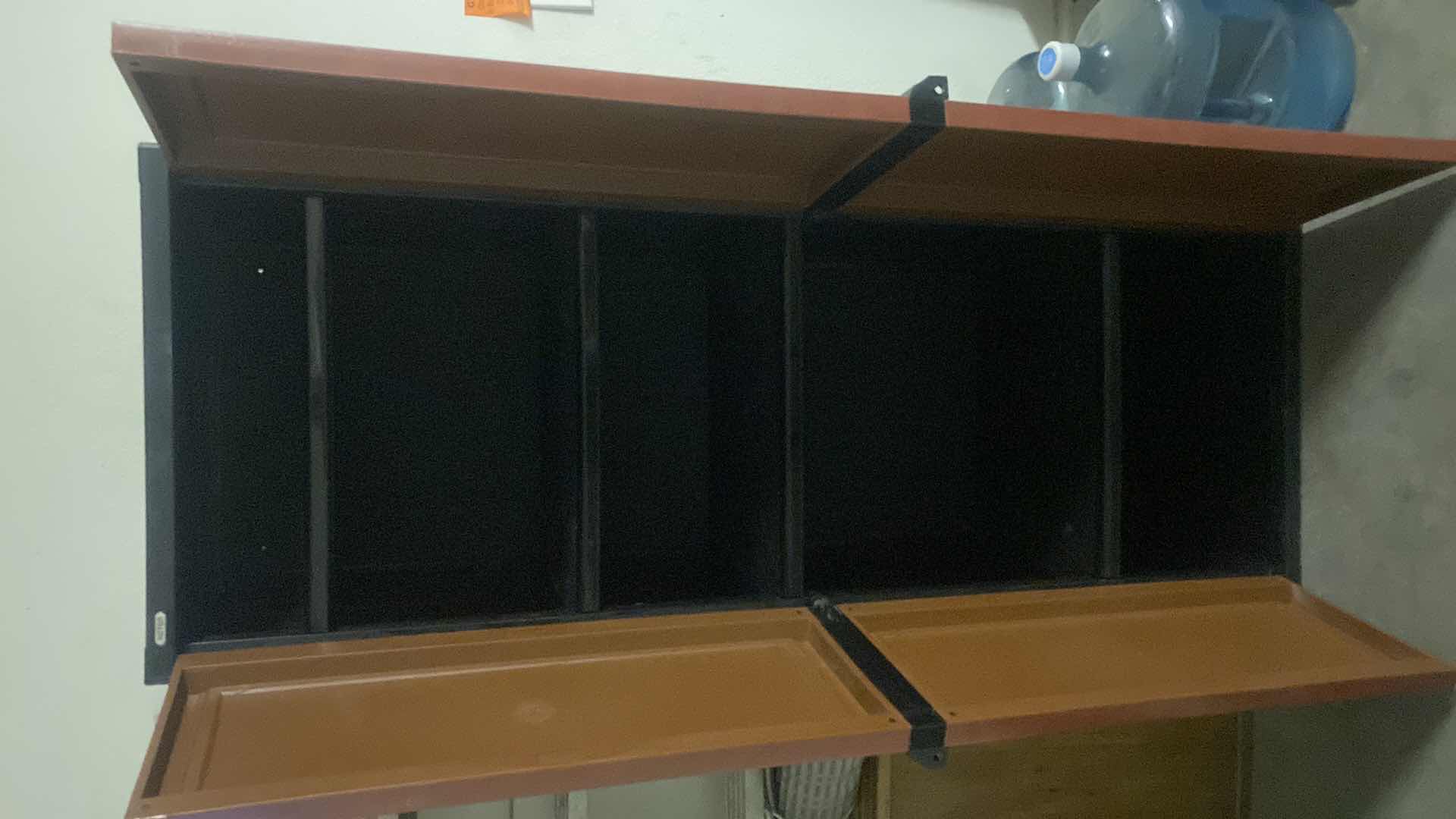 Photo 1 of KETER 2 DOOR 4 SHELF PLASTIC STORAGE UNIT 26“ x 18“ H69”