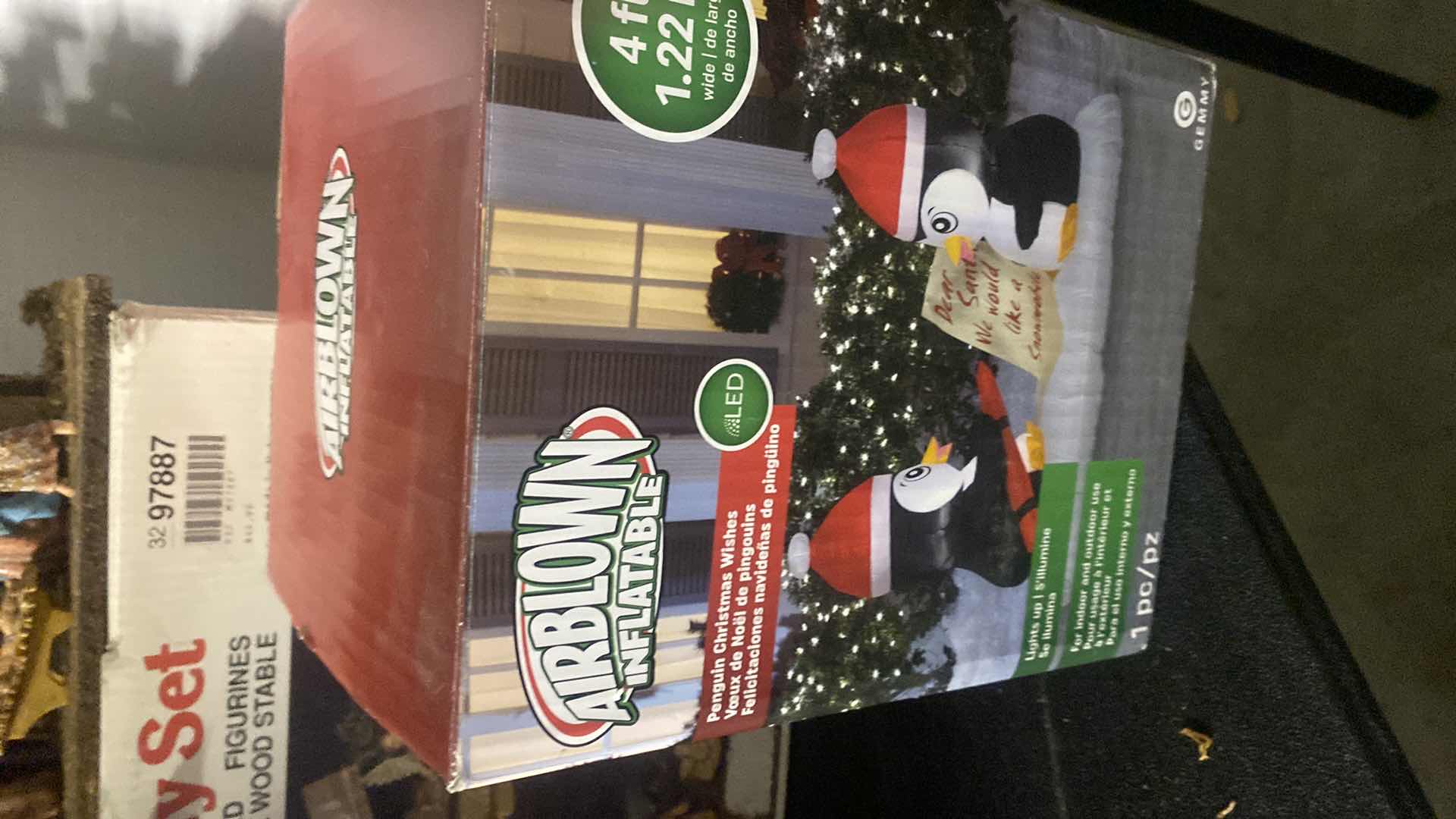 Photo 1 of 3 HOLIDAY DECOR - LUMINARIE, NATIVITY & INFLATABLE PENGUIN