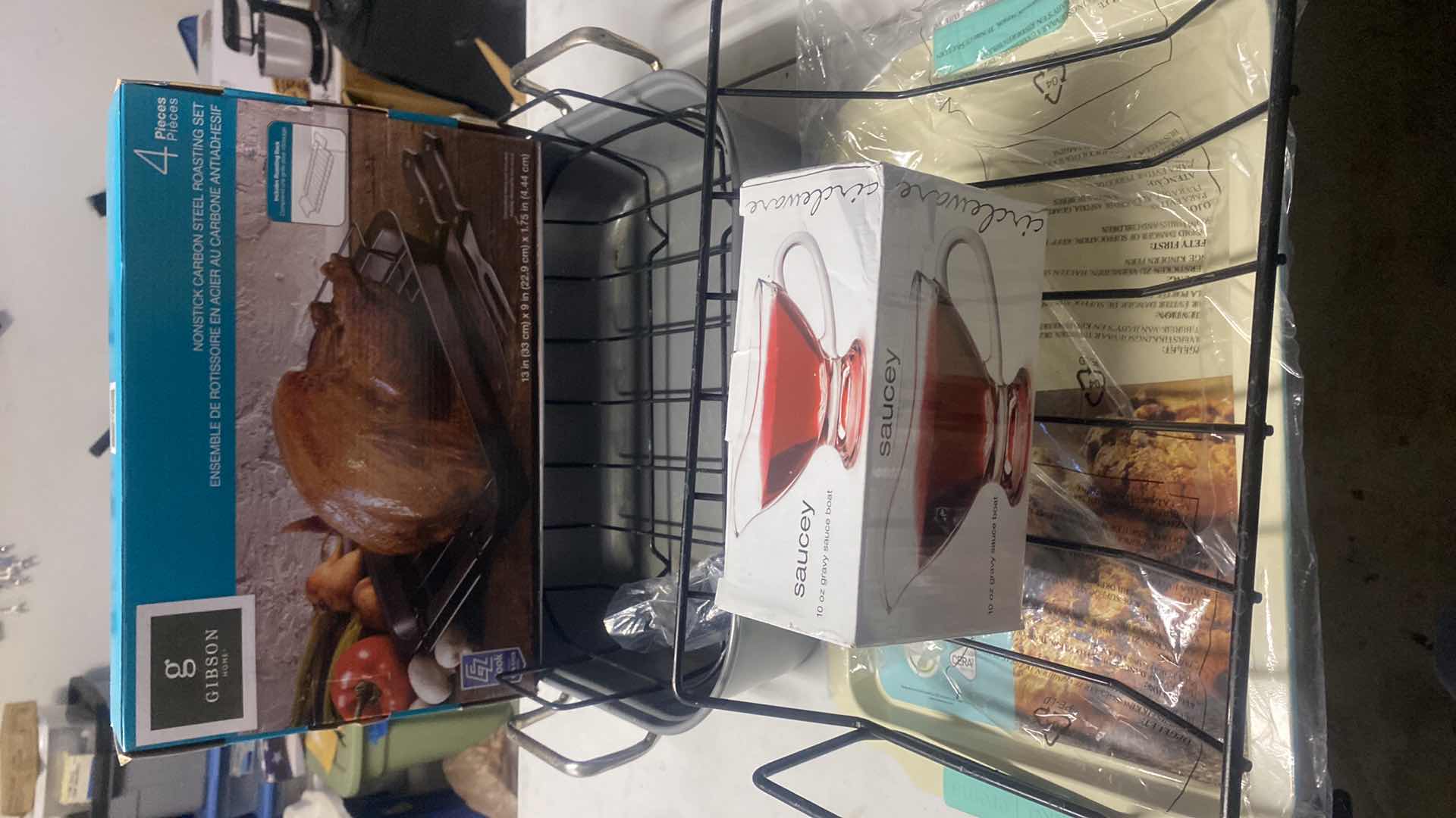 Photo 1 of 5 HOLIDAY ROASTING PANS GRAVY BOAT & COOKIE SHEET