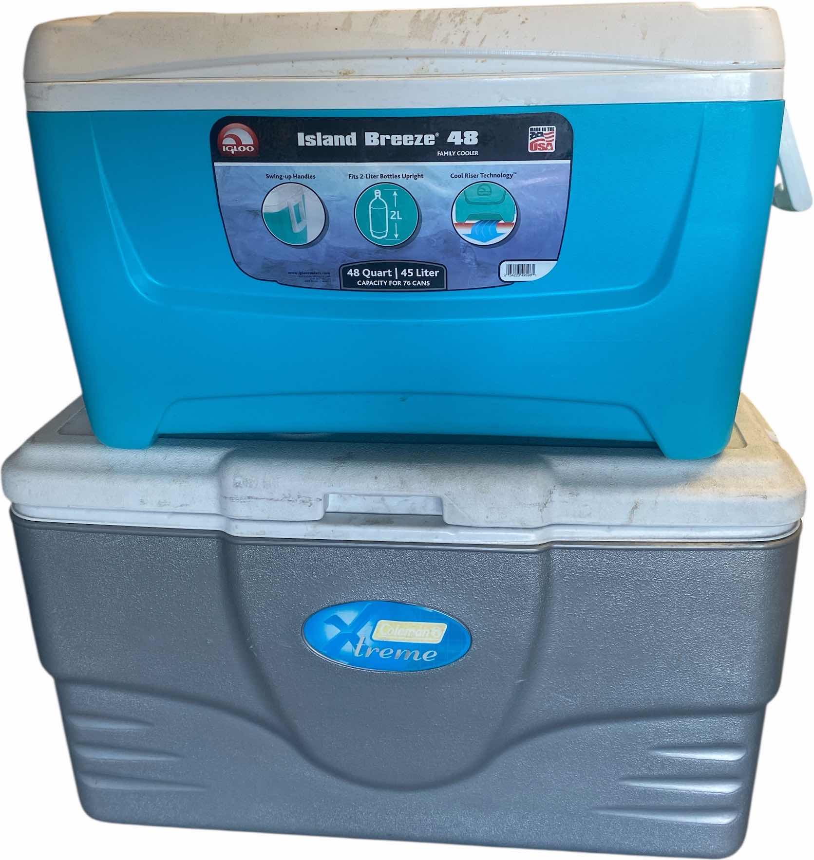 Photo 1 of 2 LARGE COOLERS