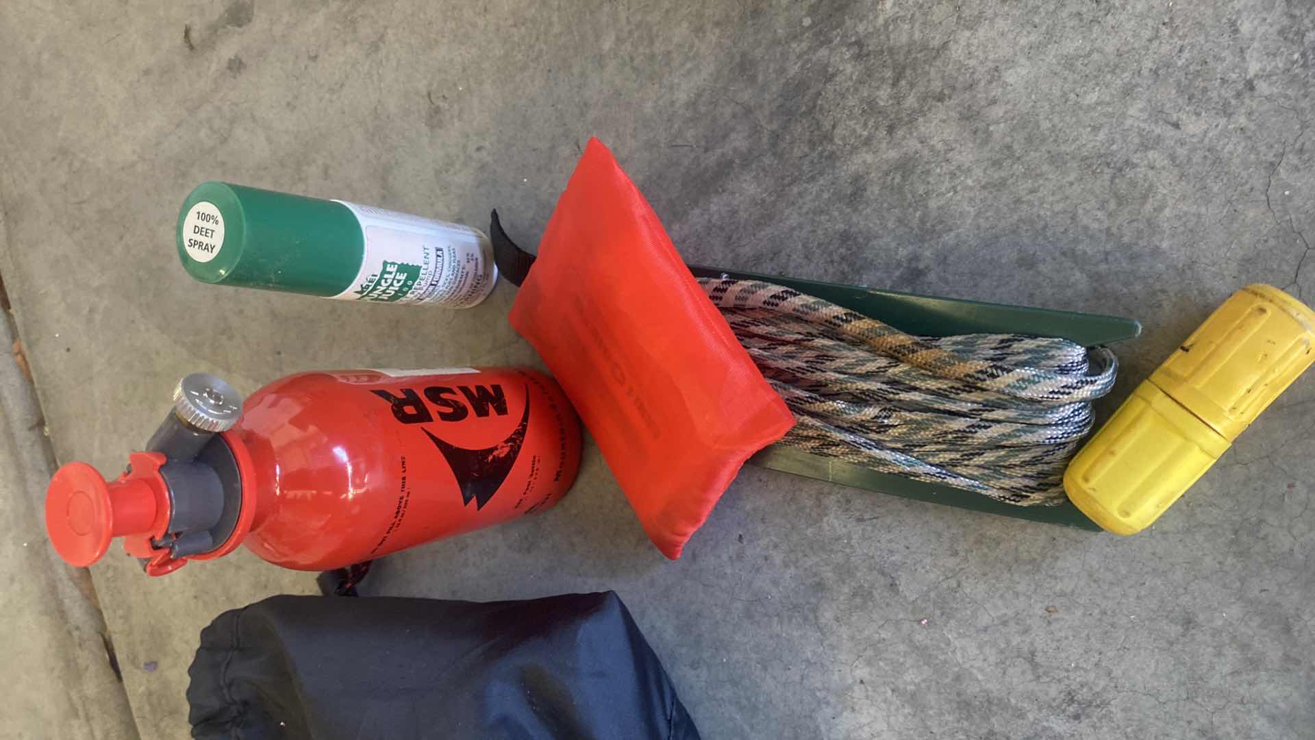 Photo 1 of 2 LARGE BACKPACKS & HIKING SUPPLIES IN TOTE