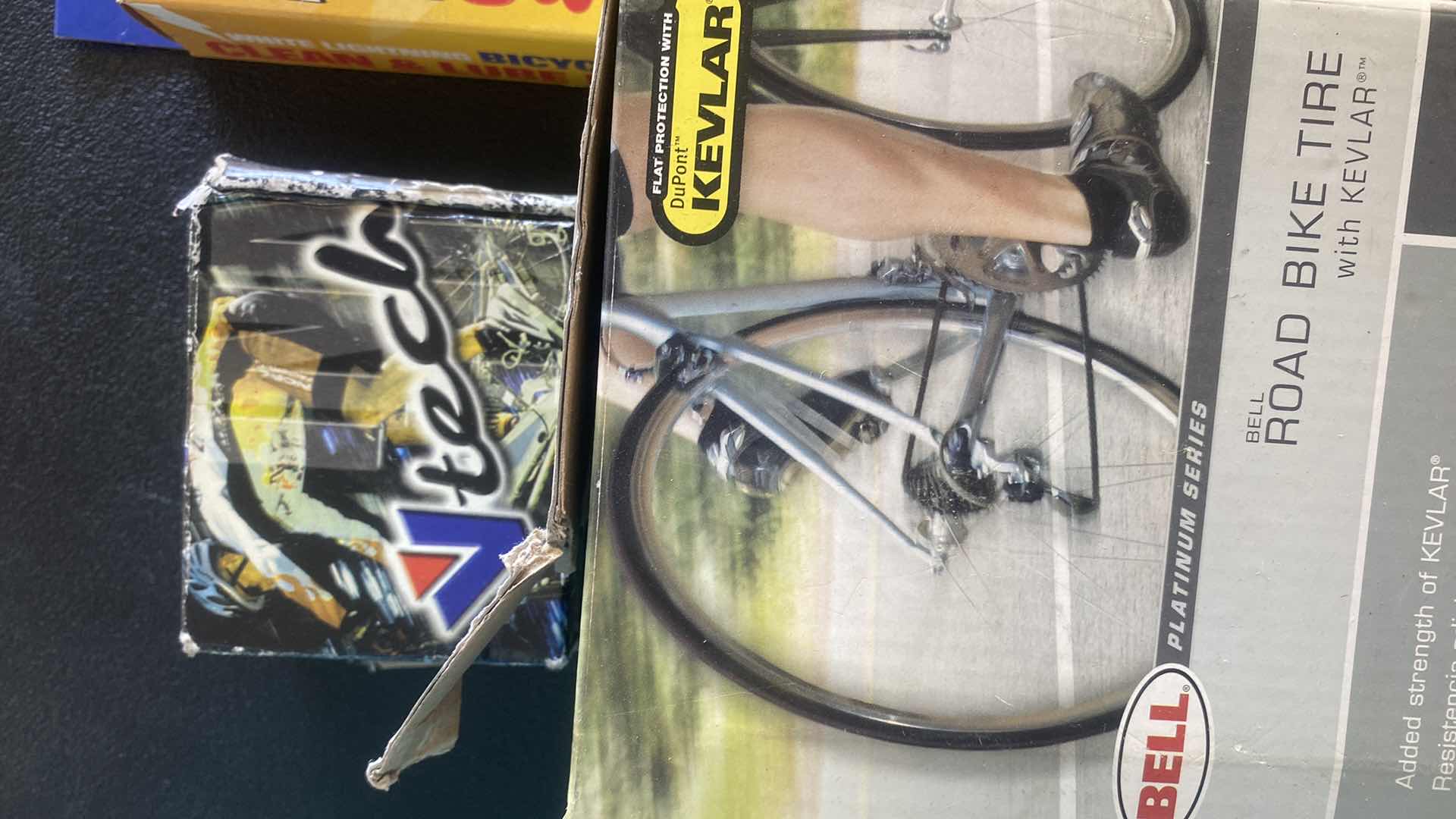 Photo 1 of 3 BICYCLE PARTS - TIRE TUBE & CLEAN LUBE  KIT