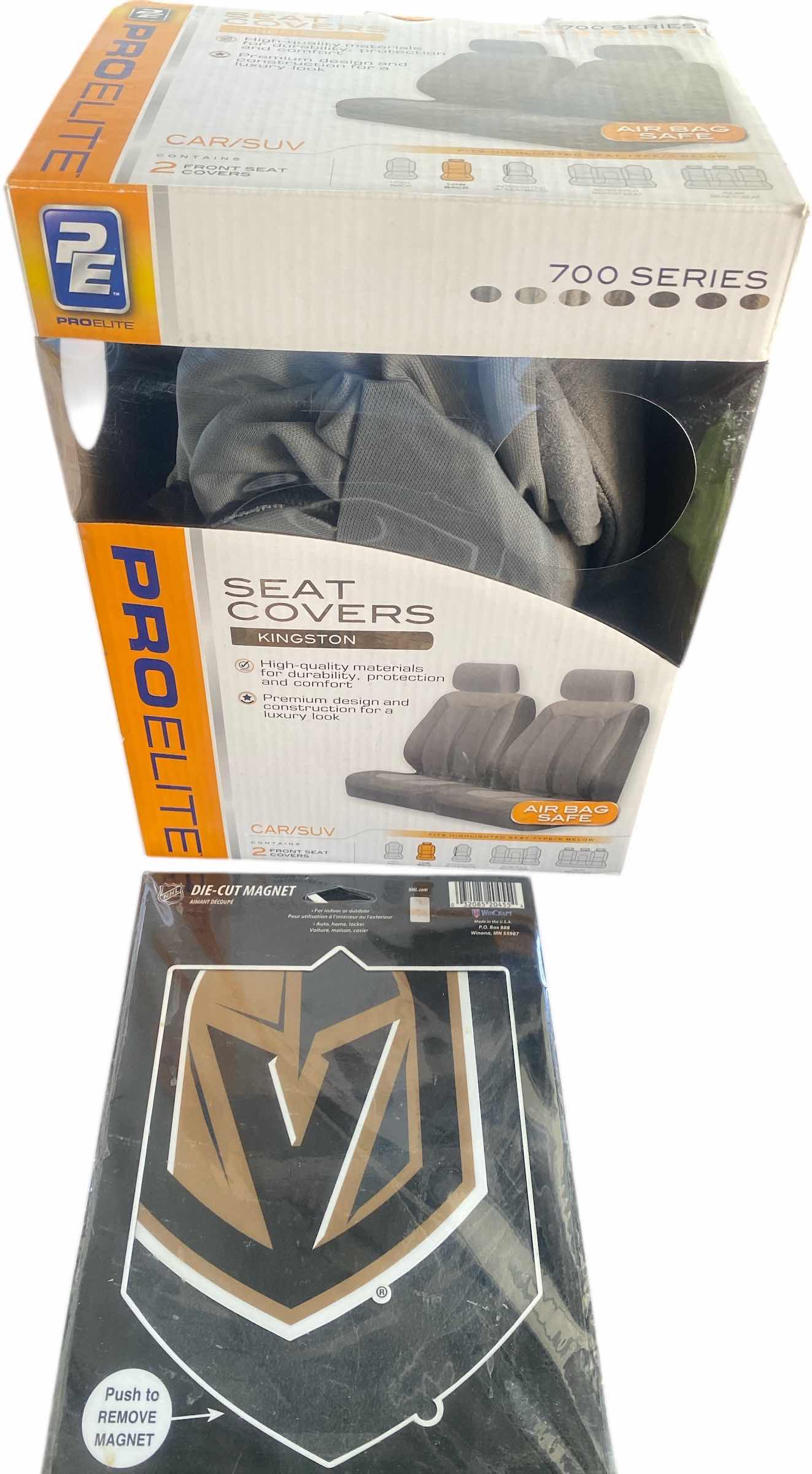 Photo 1 of NEW SUV/CAR SEAT COVER & DIE CUT GOLDEN KNIGHTS MAGNET