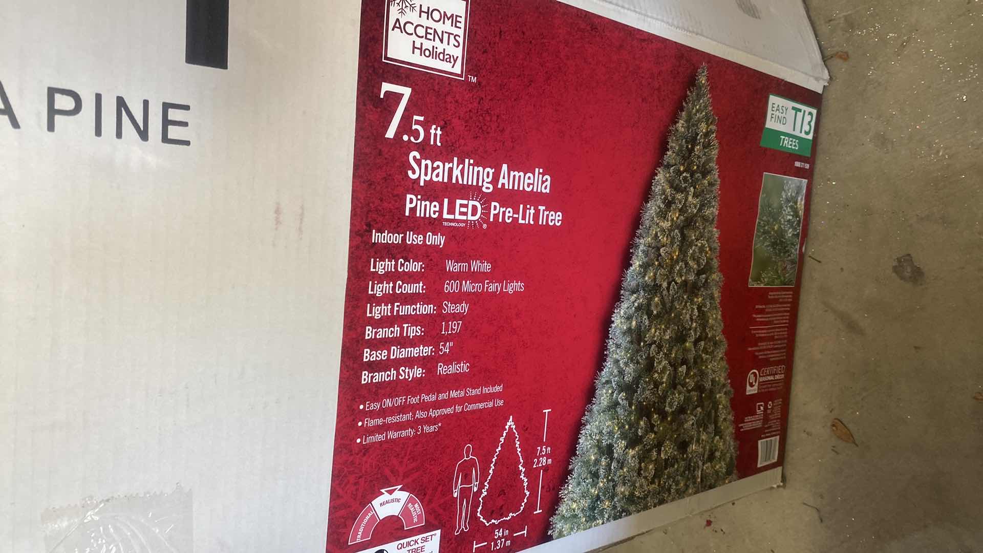 Photo 1 of SPARKLING AMELIA CHRISTMAS TREE 7.5’