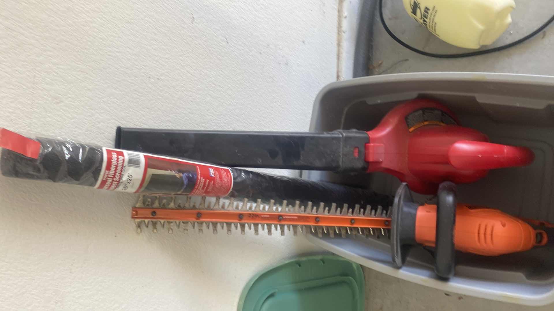 Photo 1 of GARDEN TOOLS HEDGE TRIMMER, BLOWER & SCREENING