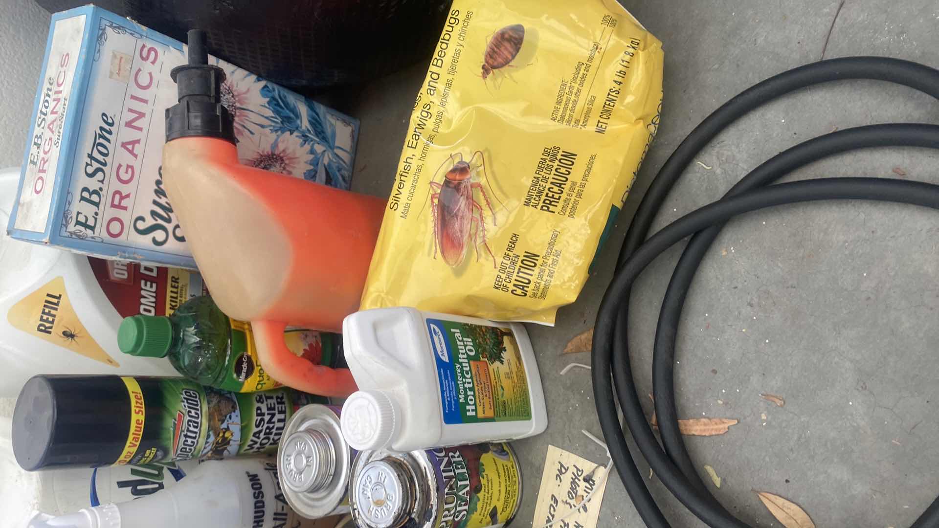 Photo 1 of GARDEN CHEMICALS IN TOTE