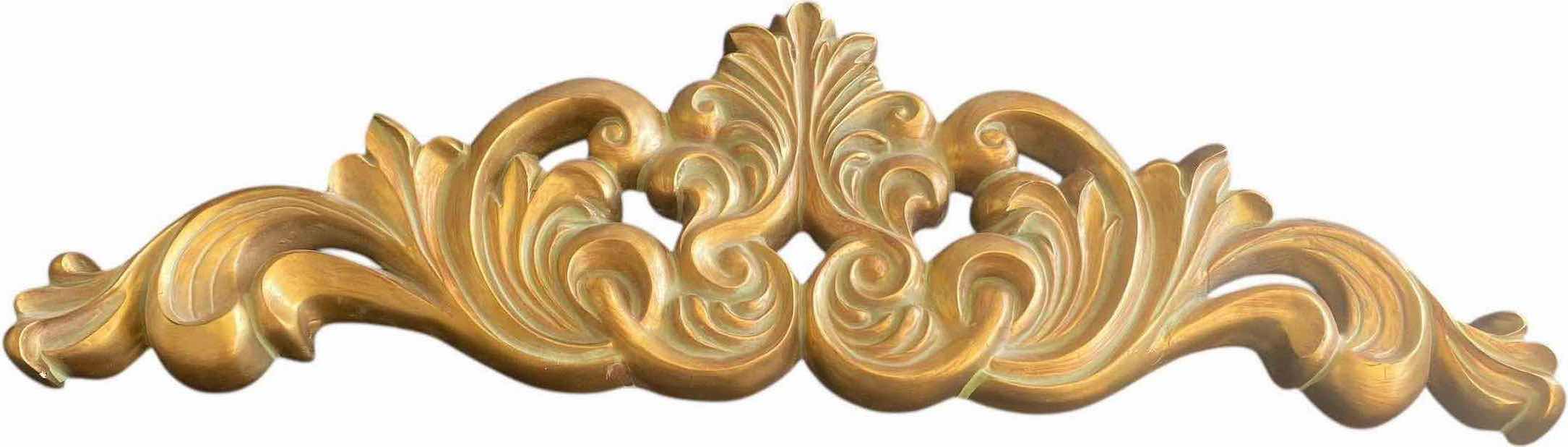 Photo 1 of GOLD RESIN WALL PLAQUE 31” x 8 1/2”