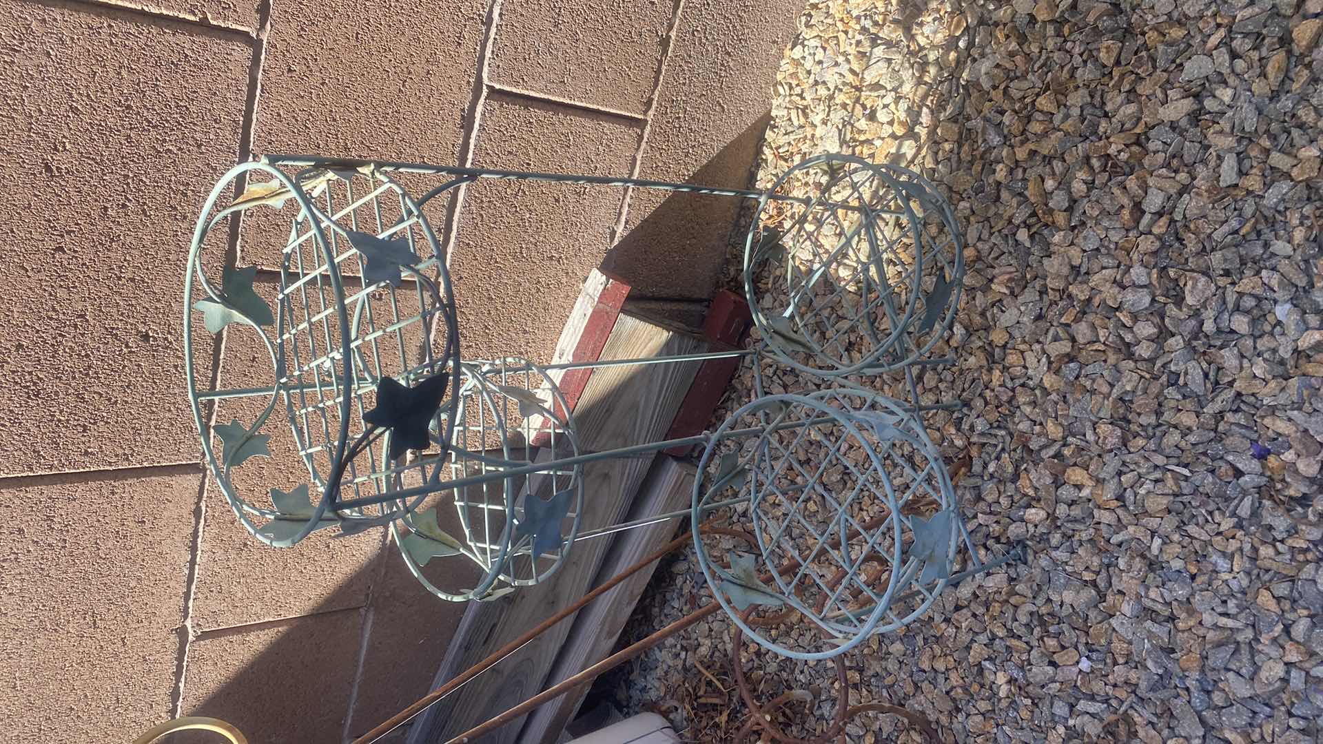 Photo 1 of 2 METAL PLANT STANDS (NEED PAINT)