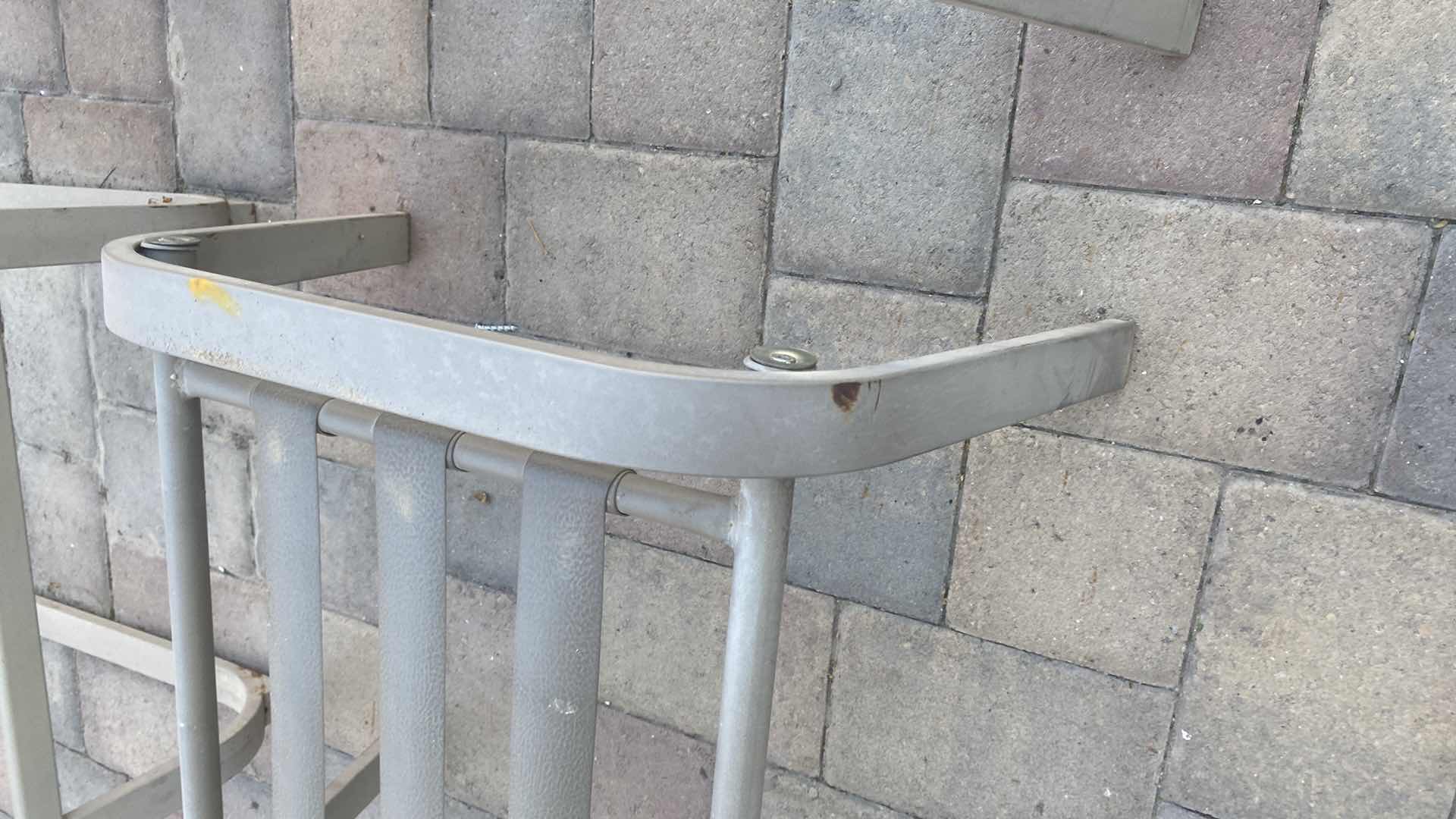 Photo 1 of PATIO SET - 4 PIECE ALUMINUM CHAIRS & OTTOMANS (no cushions)