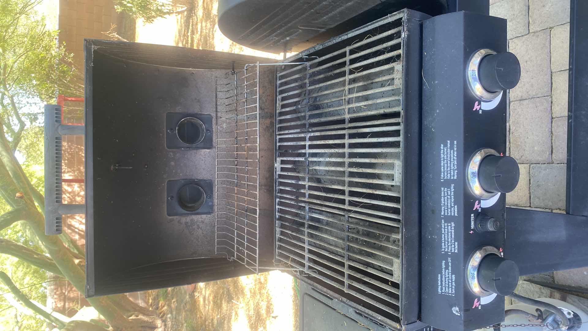 Photo 1 of PROFESSIONAL CHAR-GRILLER WITH PROPANE TANK 66“ x 25“ H53”