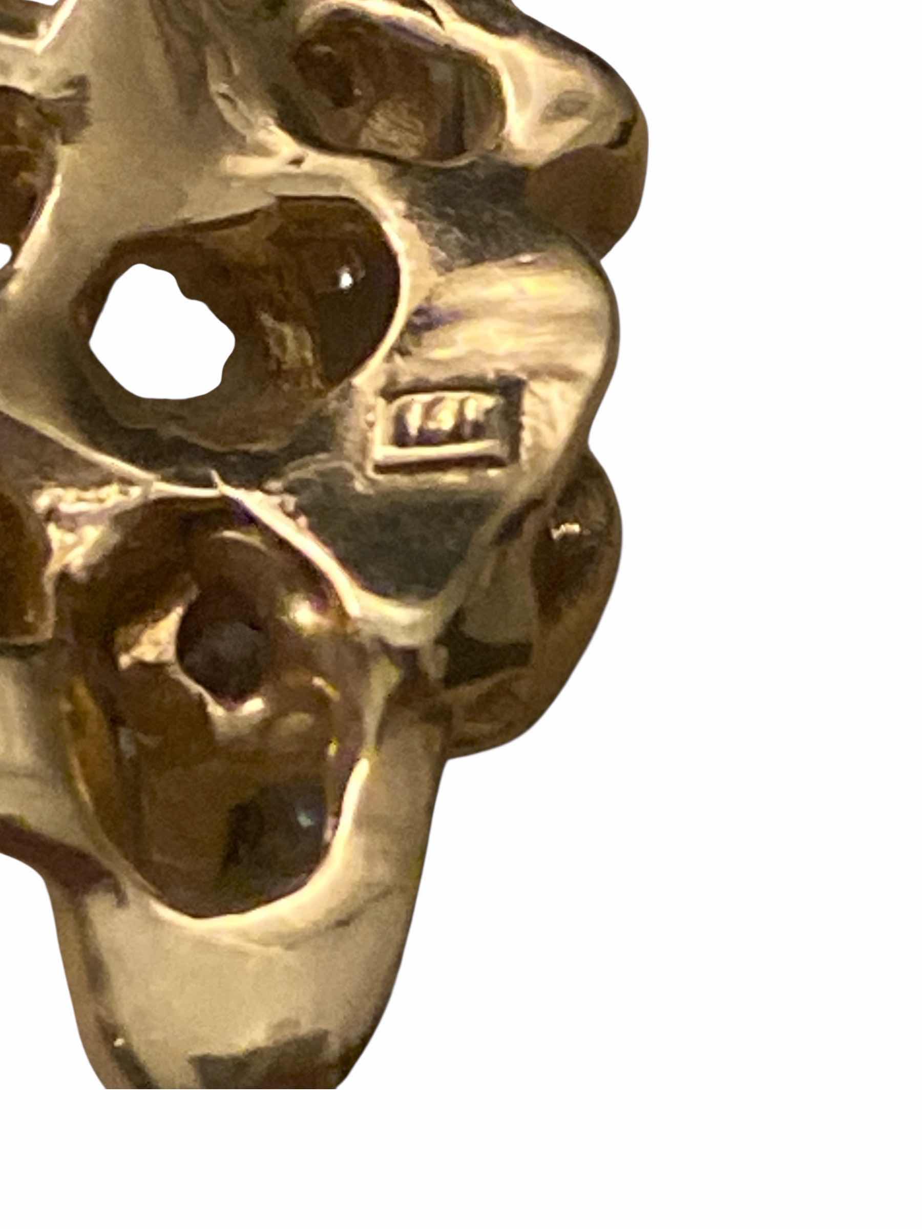 Photo 1 of 14K GOLD PENDANT WITH GEMSTONES TOTAL WEIGHT 4.82g