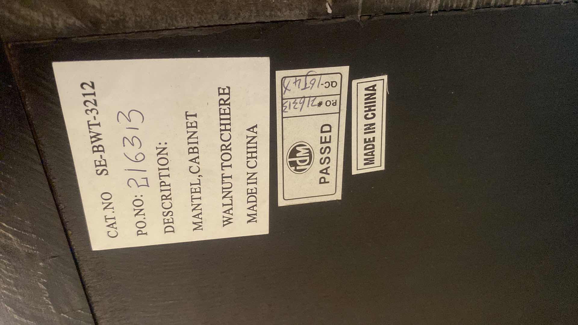 Photo 1 of SYMPHONY ELECTRIC FIREPLACE IN WOOD CABINET WITH ACANTHUS LEAF DETAIL (WITH MANUAL, TURNS ON, 2 REMOTES 64“ x 21“ H 48”