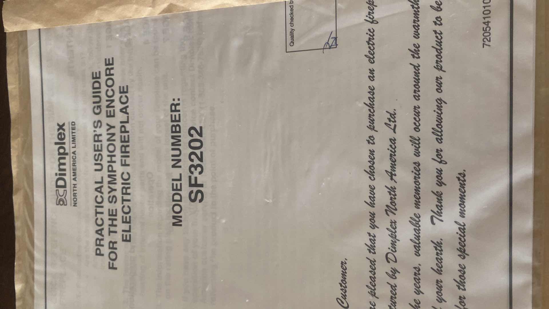 Photo 1 of SYMPHONY ELECTRIC FIREPLACE IN WOOD CABINET WITH ACANTHUS LEAF DETAIL (WITH MANUAL, TURNS ON, 2 REMOTES 64“ x 21“ H 48”