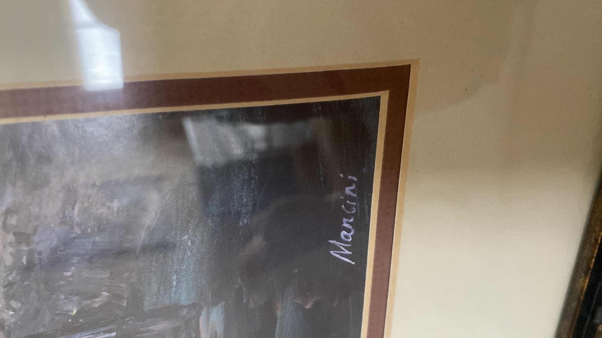 Photo 1 of ORNATE WOOD FRAMED ART PRINT “VENIZIA PETITE I” SIGNED GIANNI MANCINI ARTWORK 46“ x 34“