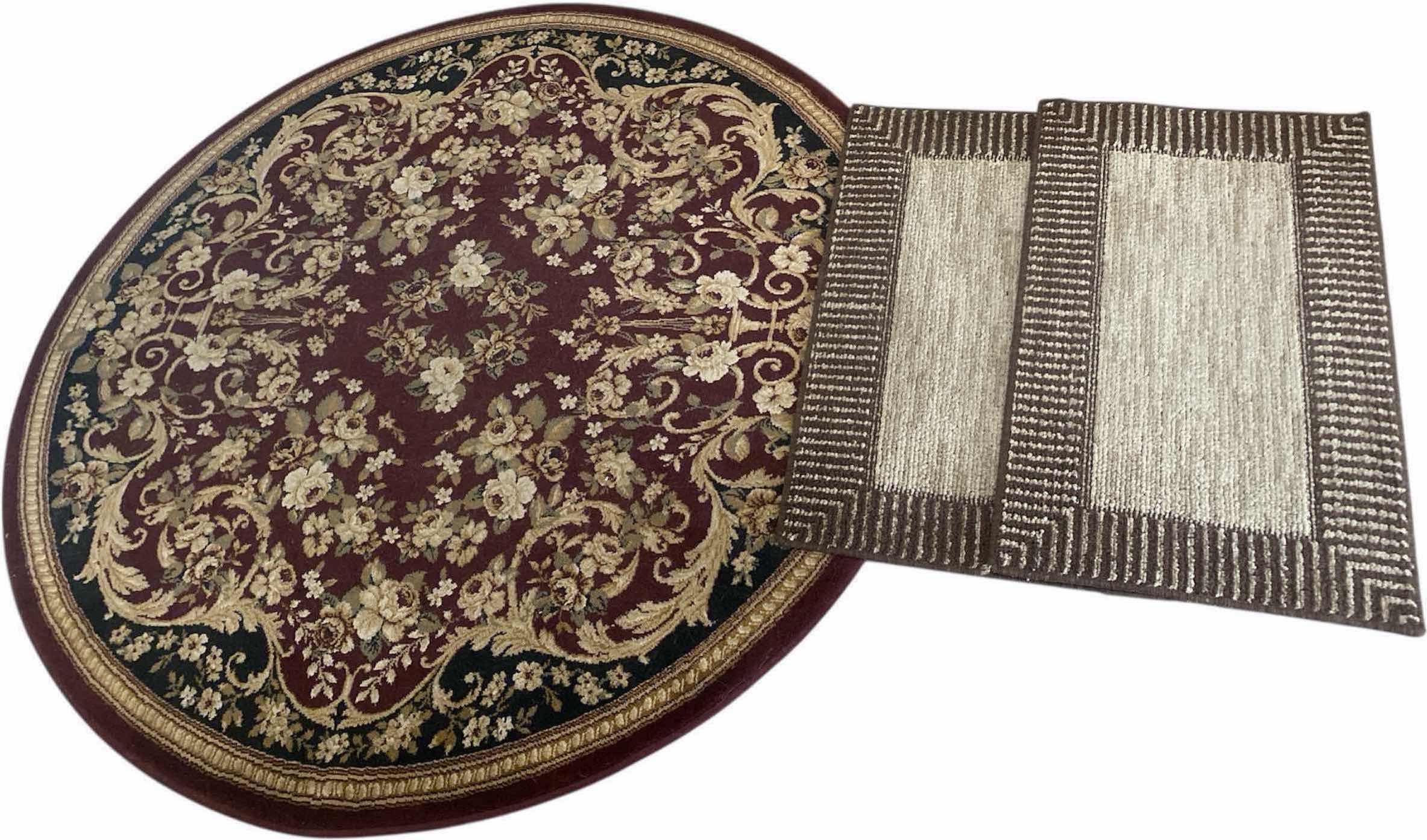 Photo 1 of 3-THROW RUGS LARGEST 63”ROUND