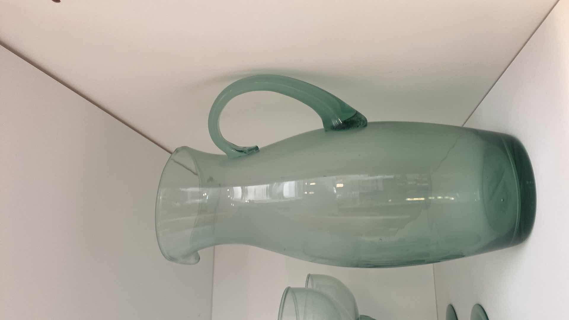 Photo 1 of CONTENTS OF CABINET - 9 MARGARITA GLASSES &  1 PITCHER