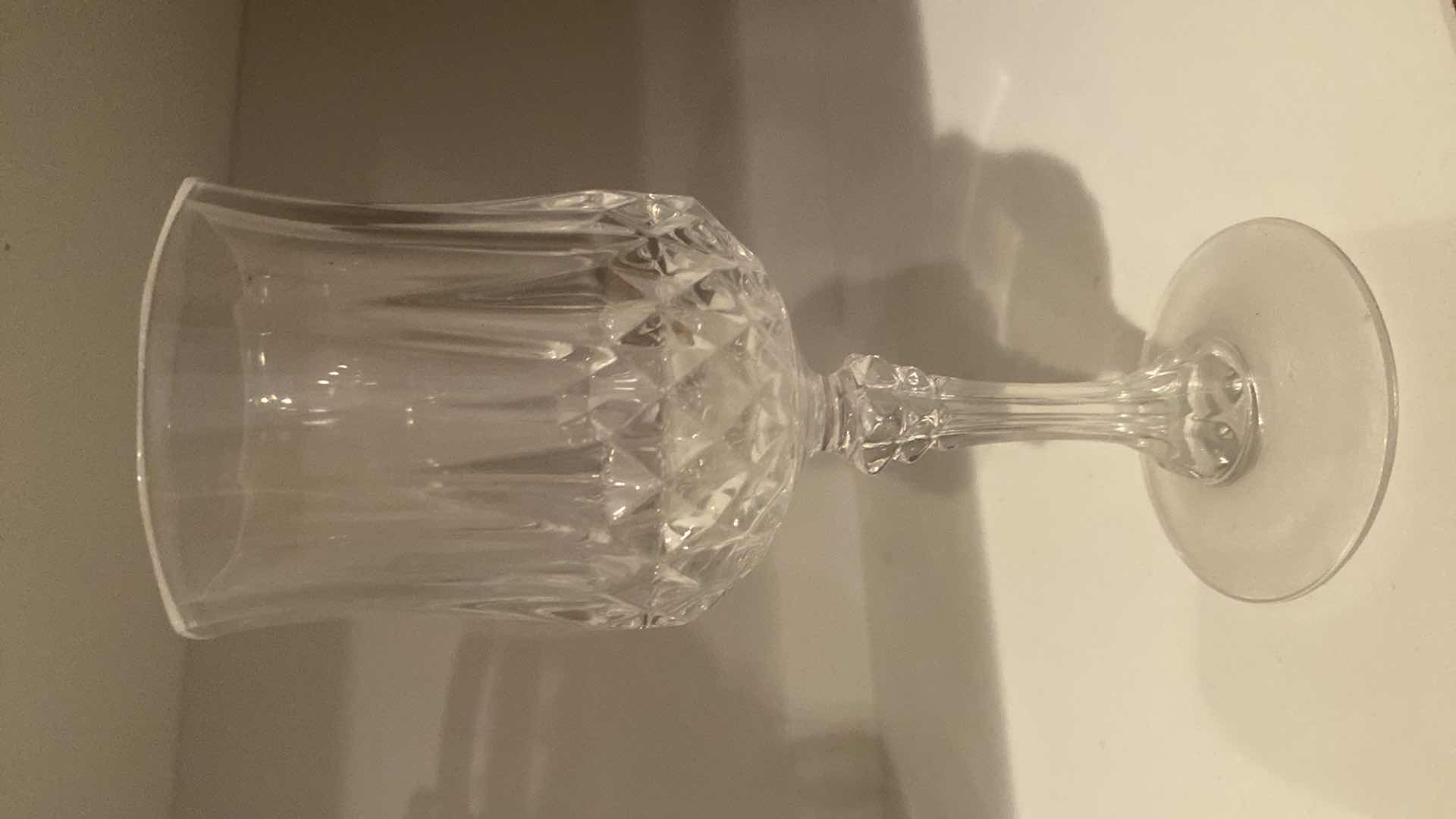 Photo 1 of CONTENTS OF CABINET - 1!SHELF 12 LONGCHAMPS WHITE WINE GLASSES