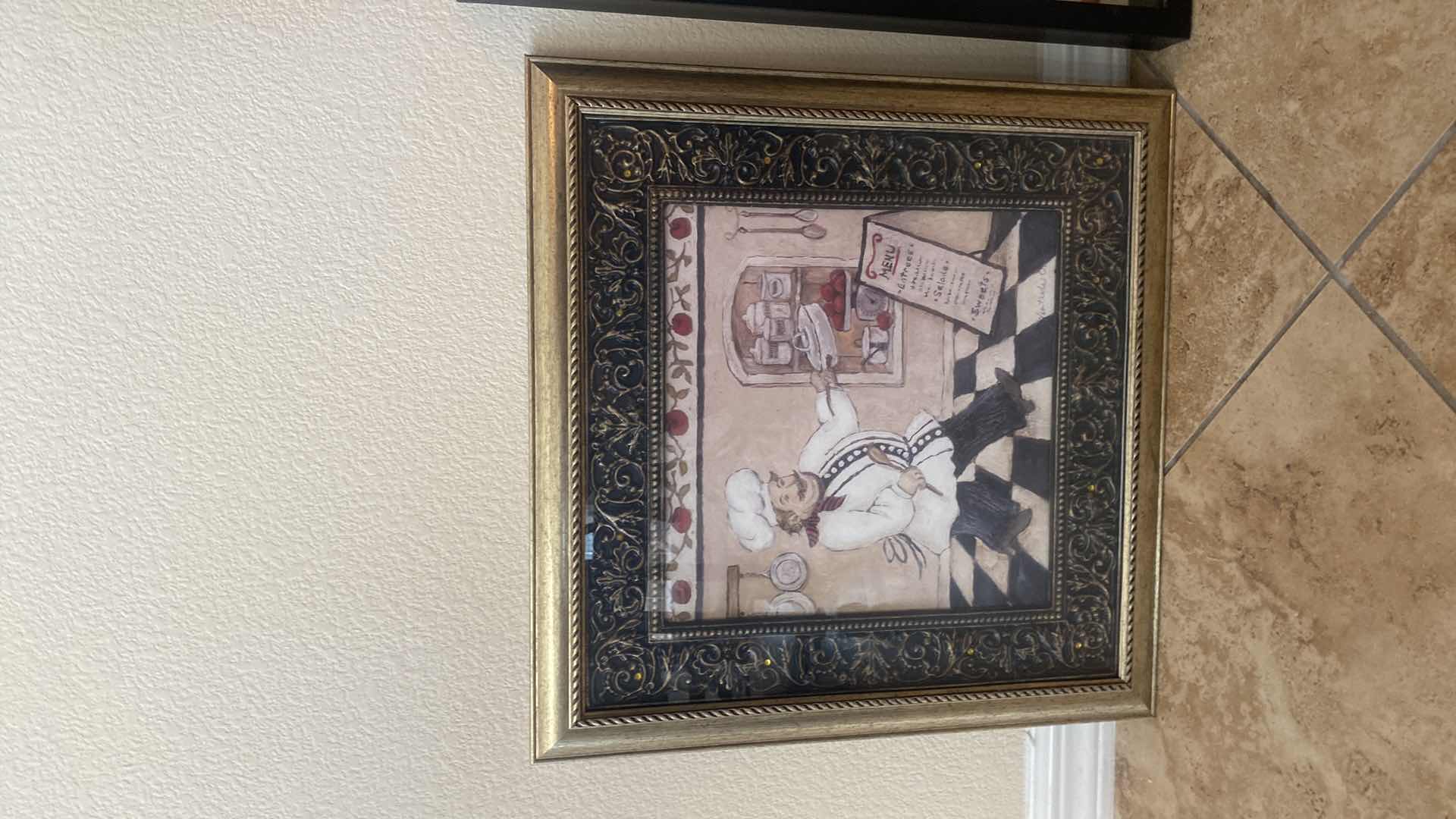 Photo 1 of 3-CHEF ARTWORK LARGEST 18” x 18”