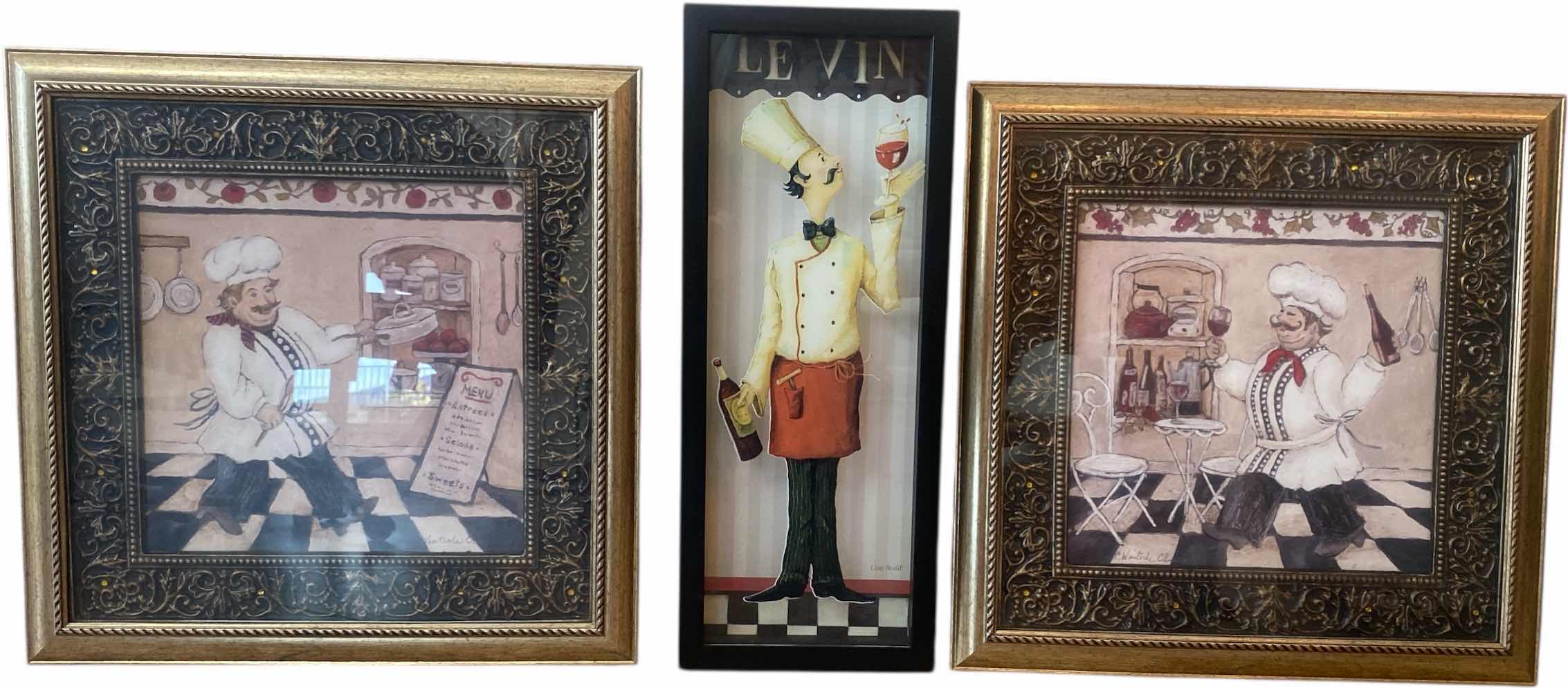 Photo 1 of 3-CHEF ARTWORK LARGEST 18” x 18”