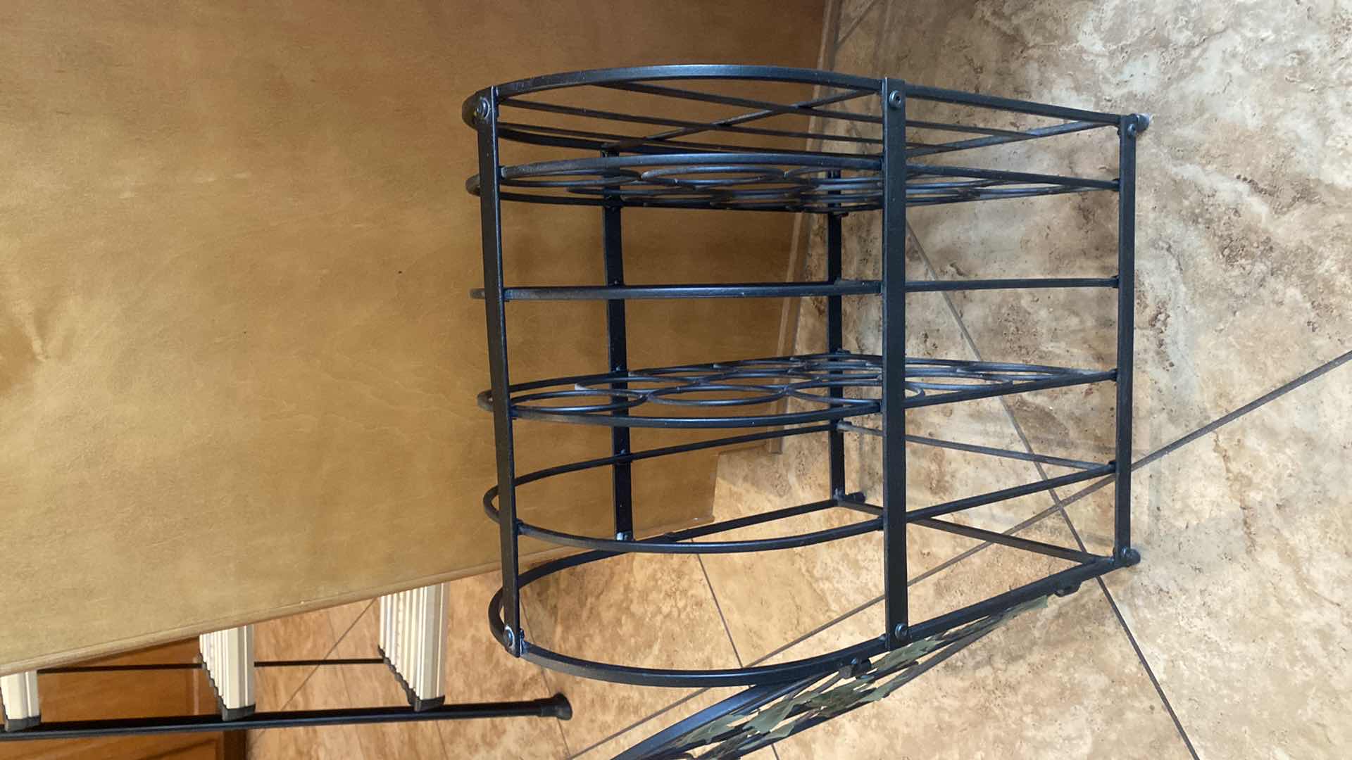 Photo 1 of 12 BOTTLES METAL WINE HOLDER 12“ x 14“ H20”