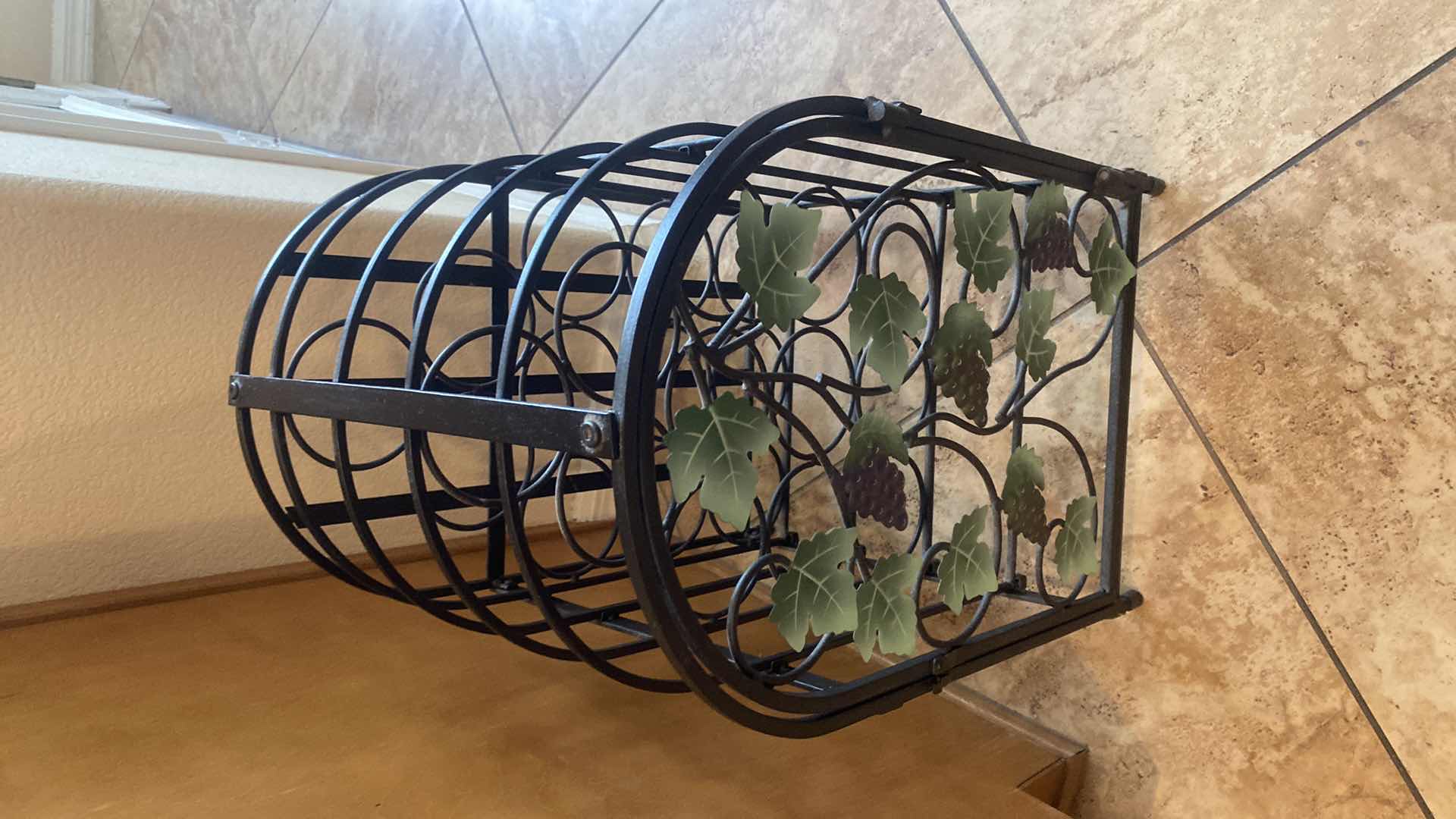 Photo 1 of 12 BOTTLES METAL WINE HOLDER 12“ x 14“ H20”