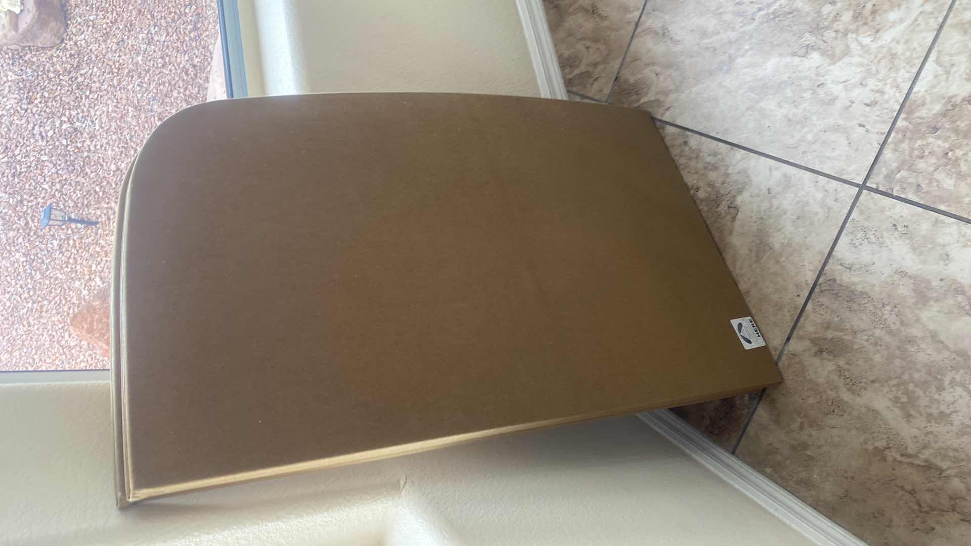 Photo 1 of 7 PIECE GLASS TOP & HEAVY METAL DINING SET, CHAIRS HAVE WHEELS, INCLUDES TABLE PADS 6’ x 42” H30”