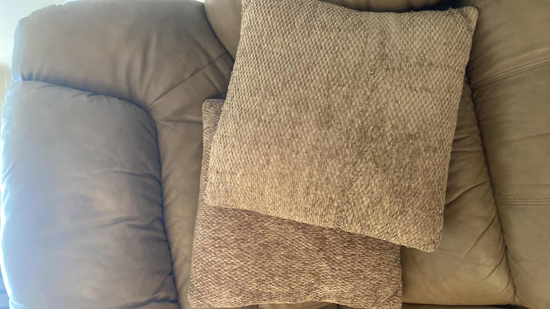 Photo 1 of 66” BONDED LEATHER LOVE SEAT WITH MANUAL RECLINE (SOFA available also, sold separately)