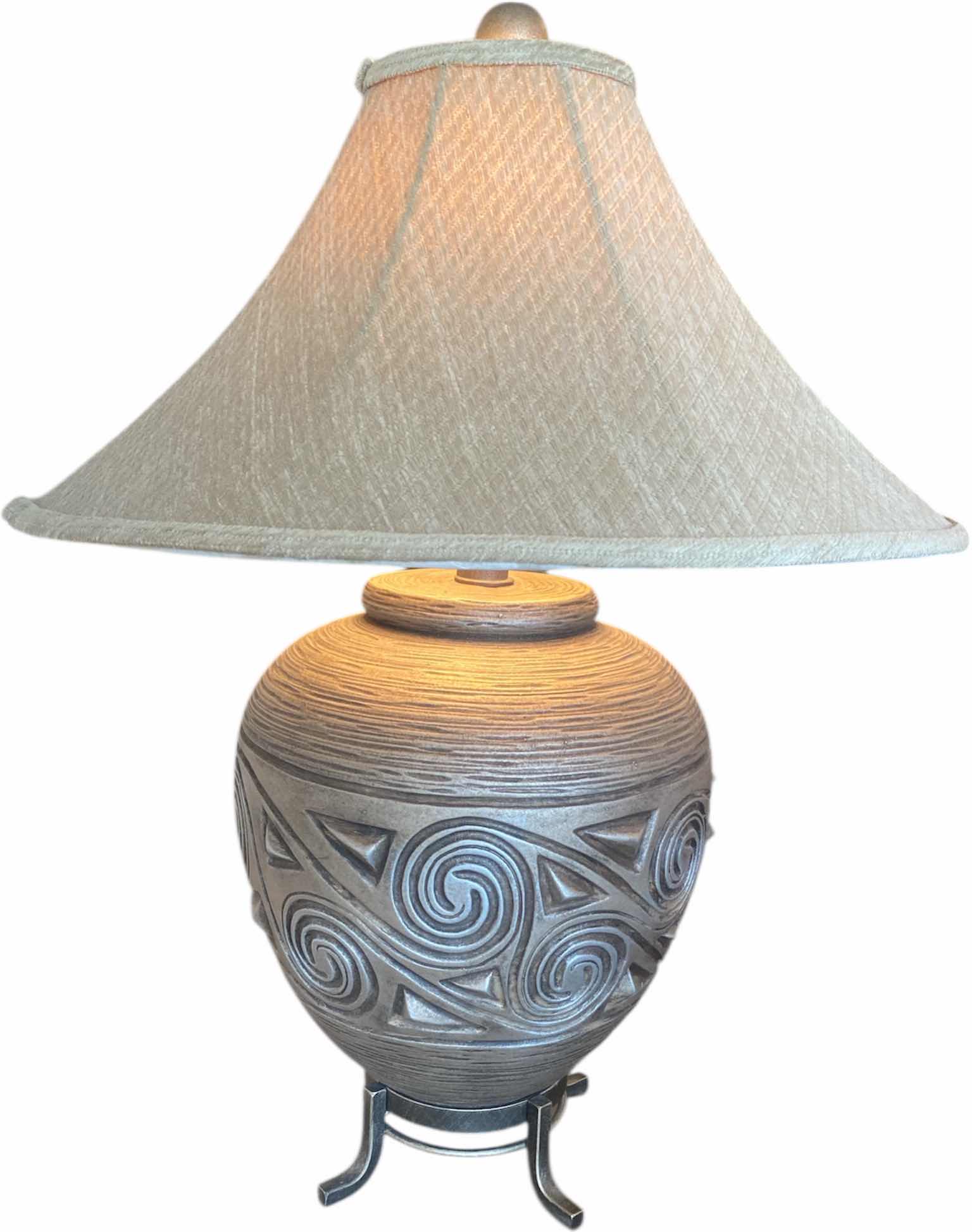 Photo 1 of HEAVY TABLE LAMP H30”
