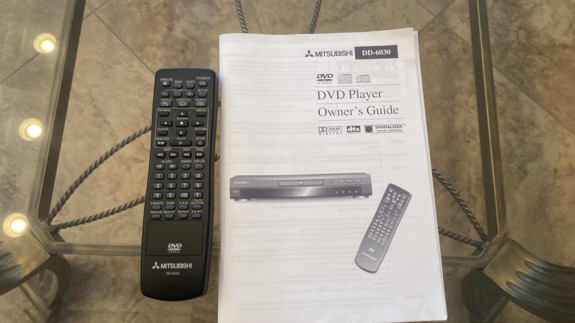 Photo 1 of MITSUBISHI DVD PLAYER WITH REMOTE