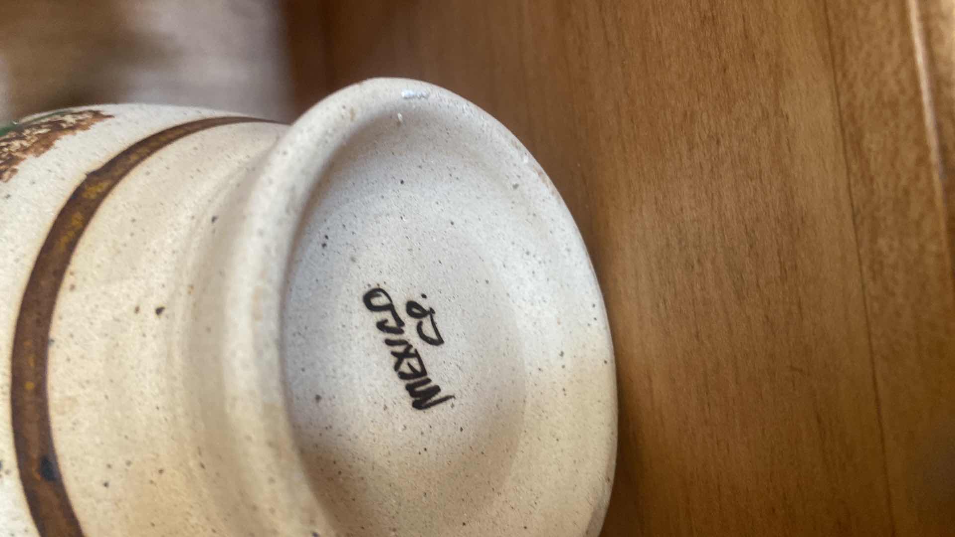 Photo 1 of 3-SANDSTONE POTTERY AND METAL ANIMALS LARGEST  8” x 8”