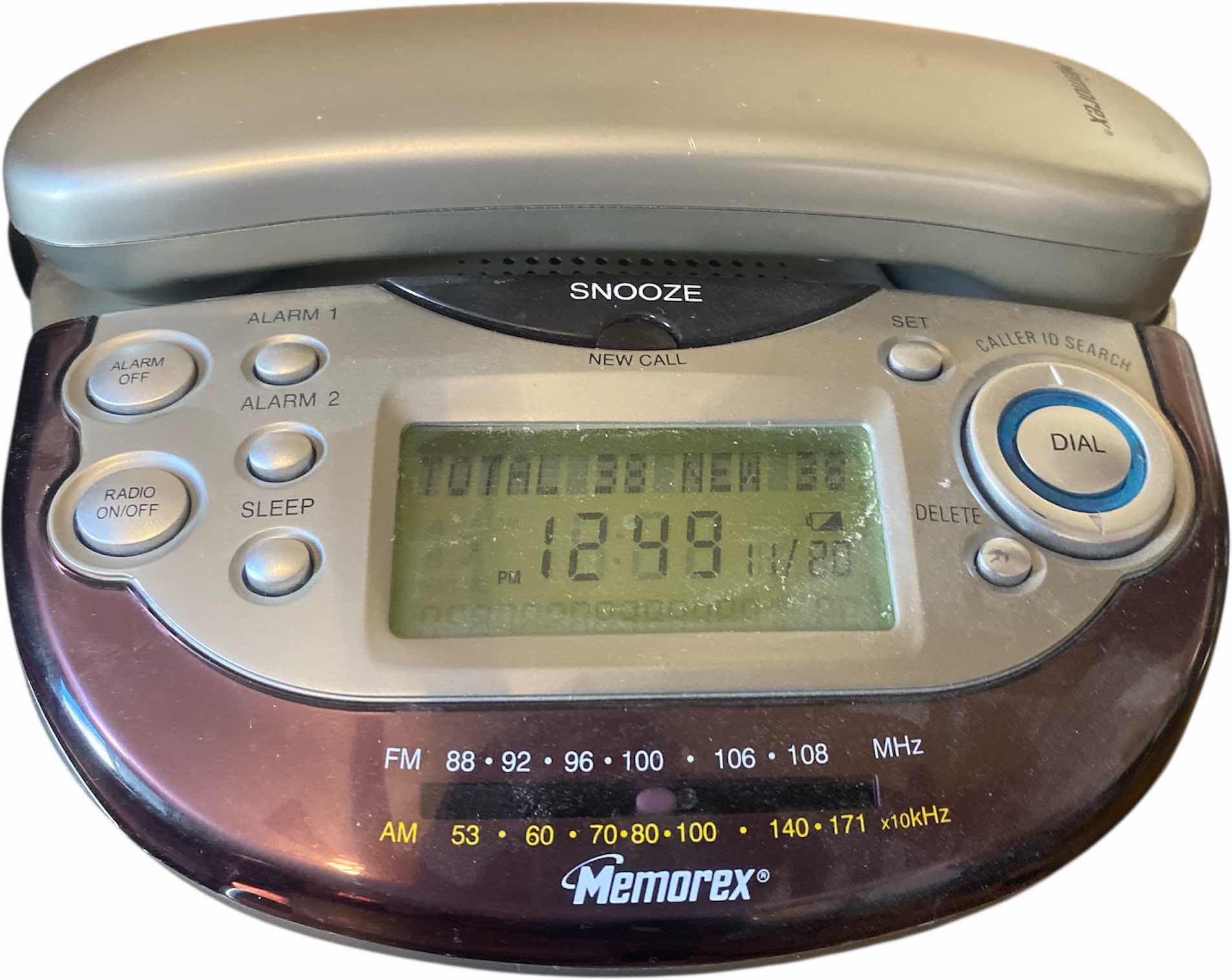 Photo 1 of MEMOREX SNOOZE CLOCK RADIO ANSWER MACHINE