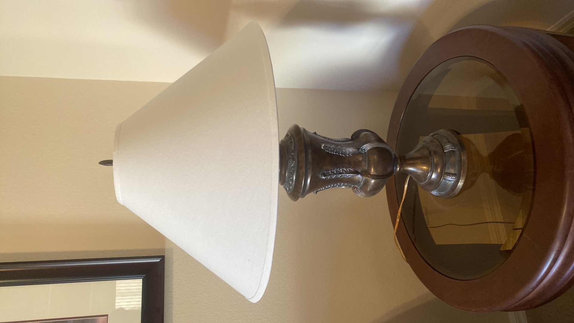 Photo 1 of HEAVY METAL TABLE LAMP H30”