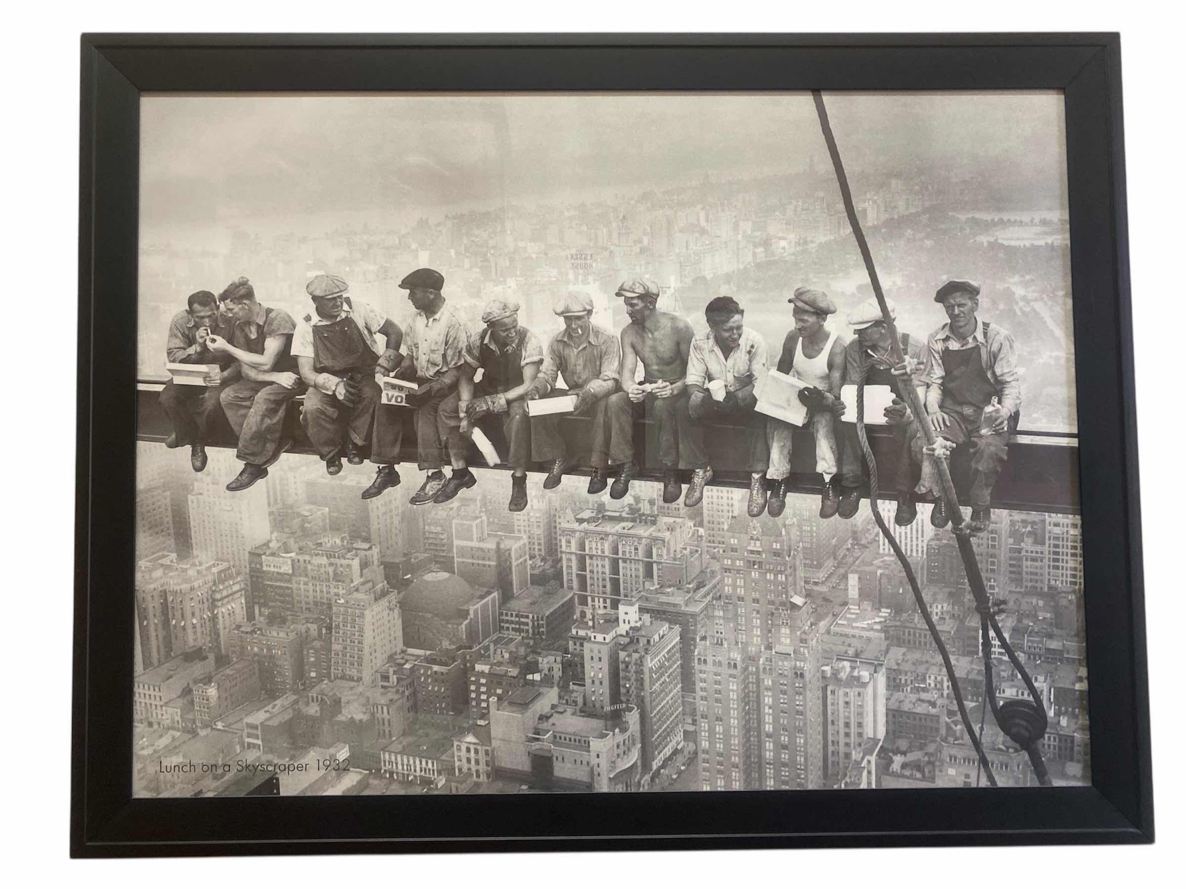 Photo 1 of FRAMED PRINT  “LUNCH ON A SKYSCRAPER 1932” ARTWORK 35“ x 26 1/2“