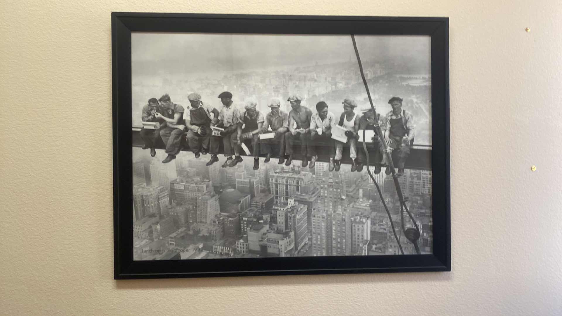 Photo 1 of FRAMED PRINT  “LUNCH ON A SKYSCRAPER 1932” ARTWORK 35“ x 26 1/2“