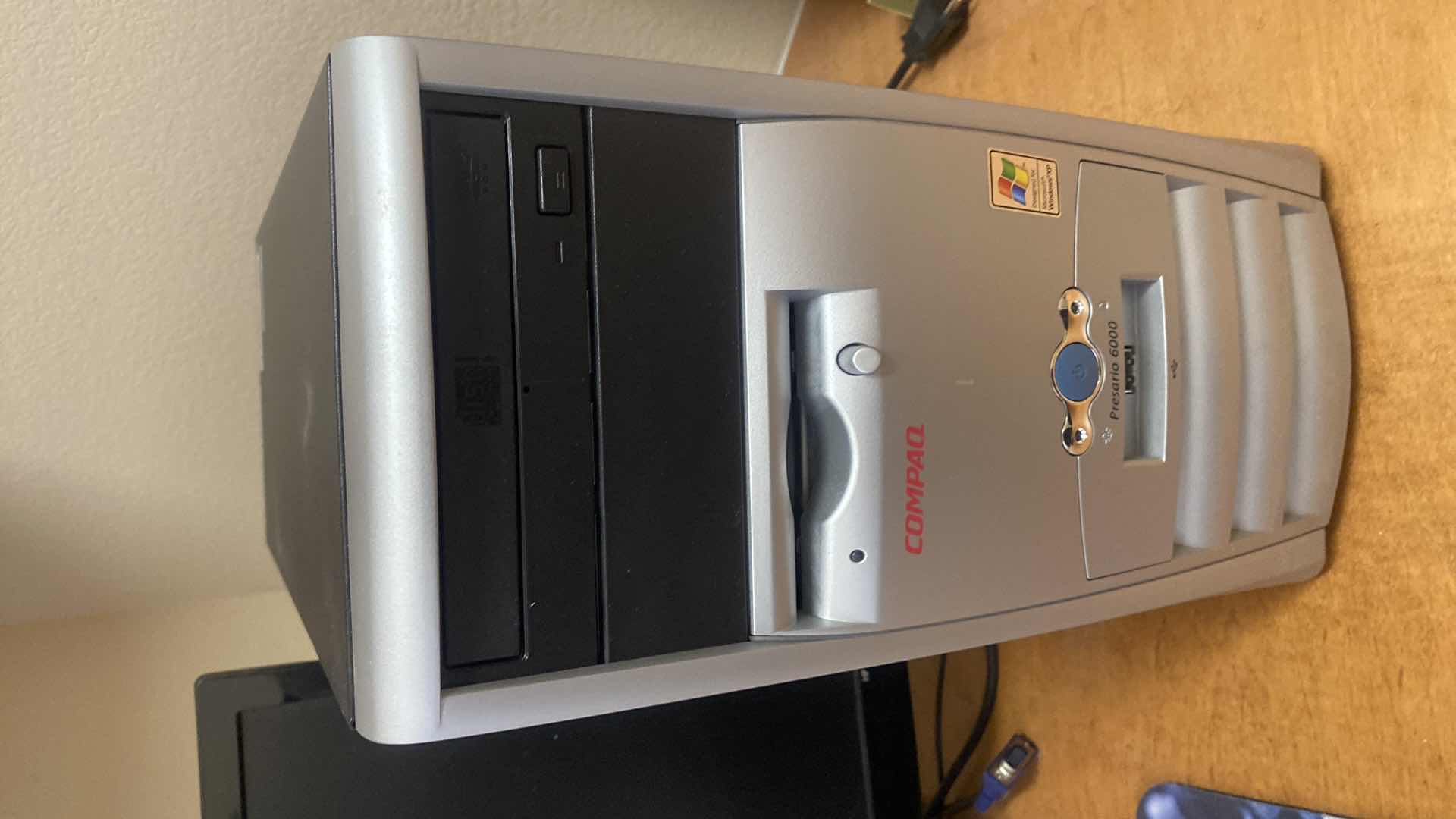 Photo 1 of COMPUTER COMPONENTS - COMPAQ TOWER AND HP 25” MONITOR